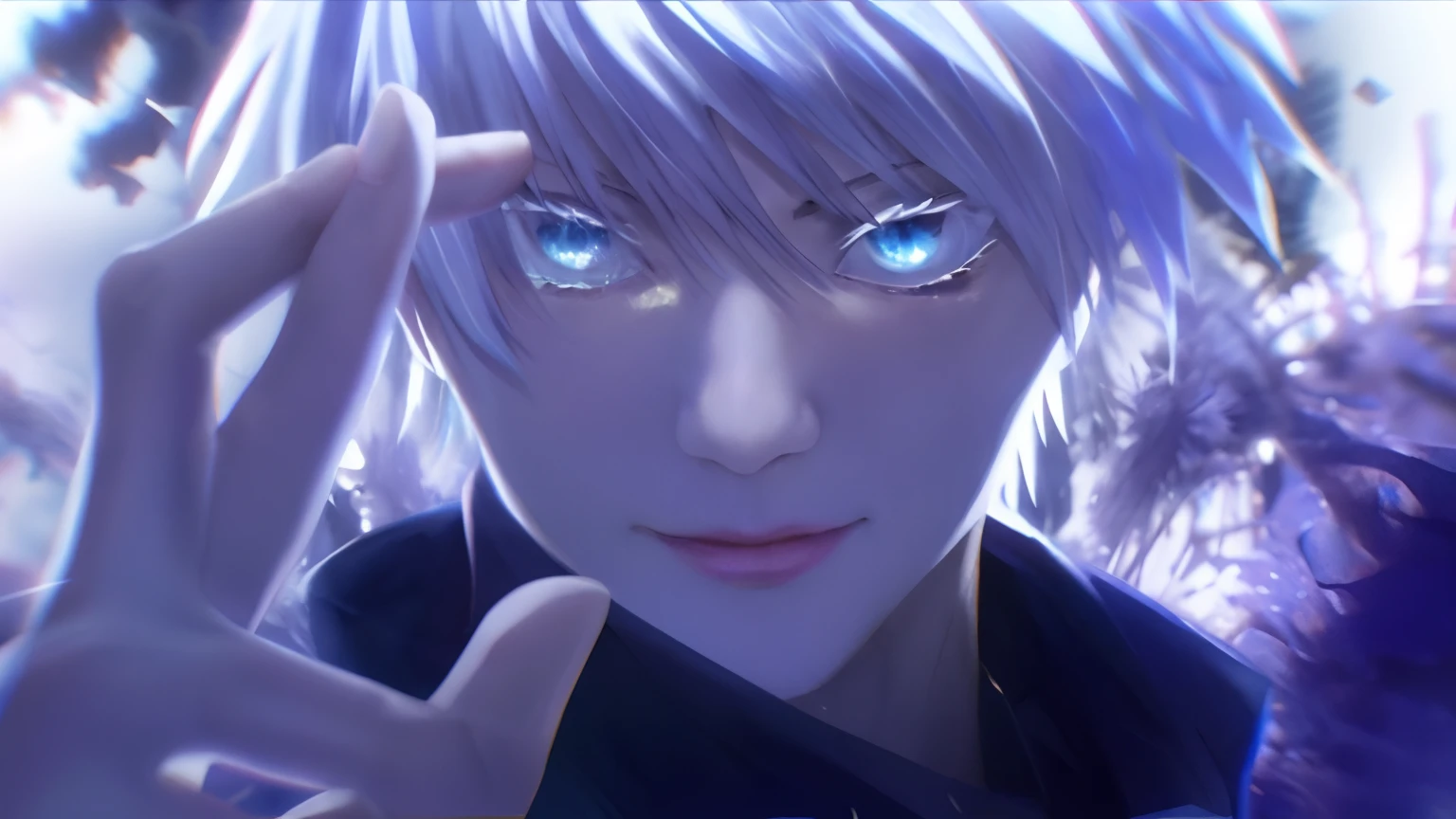 anime guy with blue eyes and white hair holding his hand up, kaneki ken, ken kaneki, tall anime guy with blue eyes, tokyo ghoul, 2b, 2 b, white glowing eyes, ice-blue-eyes, ufotable, killua zoldyck, profile picture 1024px, kaworu nagisa