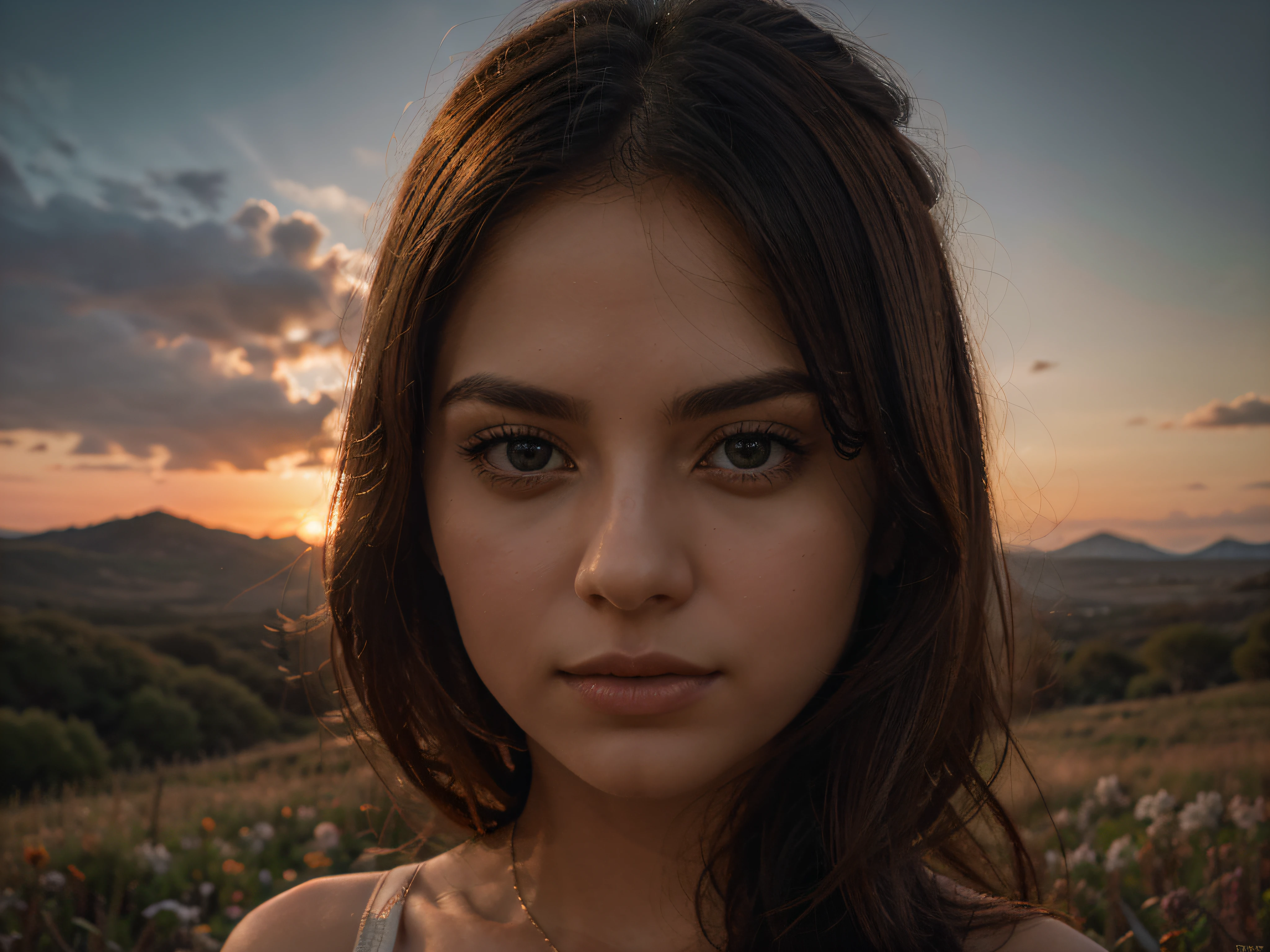 A vividly stunning sunset, the crimson sky evokes feelings of passion and intensity. The rich red and orange tones paint the heavens, casting a mesmerizing glow over the landscape. The image, whether a breathtaking photograph or a masterful painting, captures the ethereal beauty of the fleeting moment. Every nuance is carefully preserved, showcasing the seamless blending of colors and the impeccable attention to detail. This high-quality portrayal exudes a sense of awe, immersing viewers in the grandeur of nature's palette.