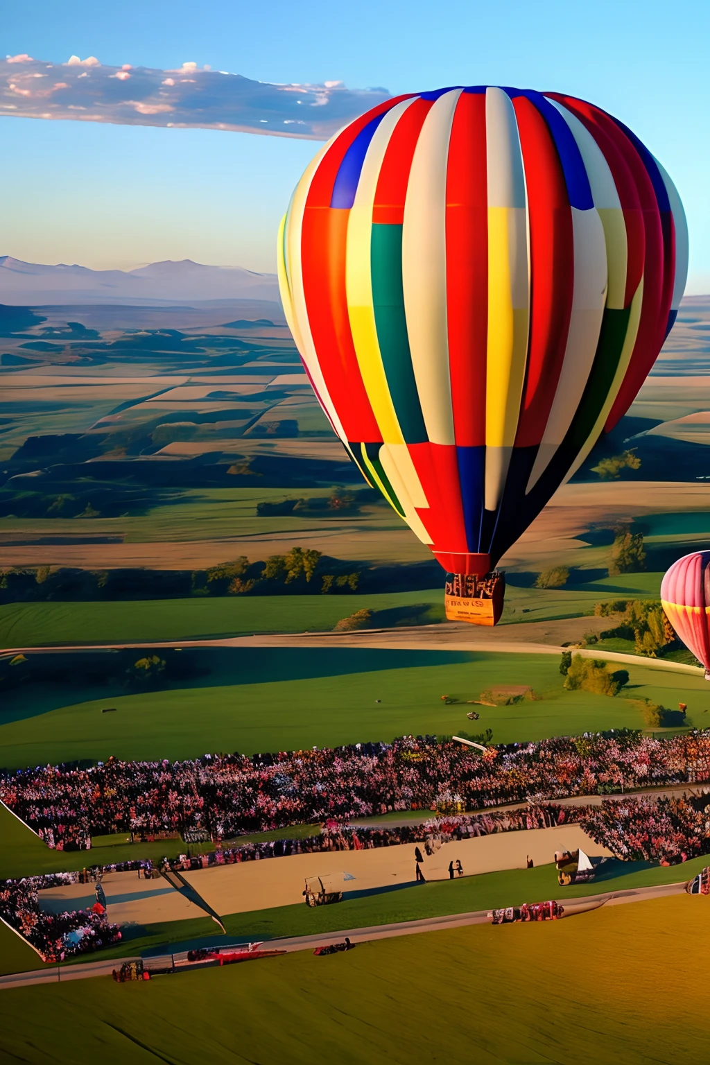Female Elf Riding Hot Air Balloon --auto