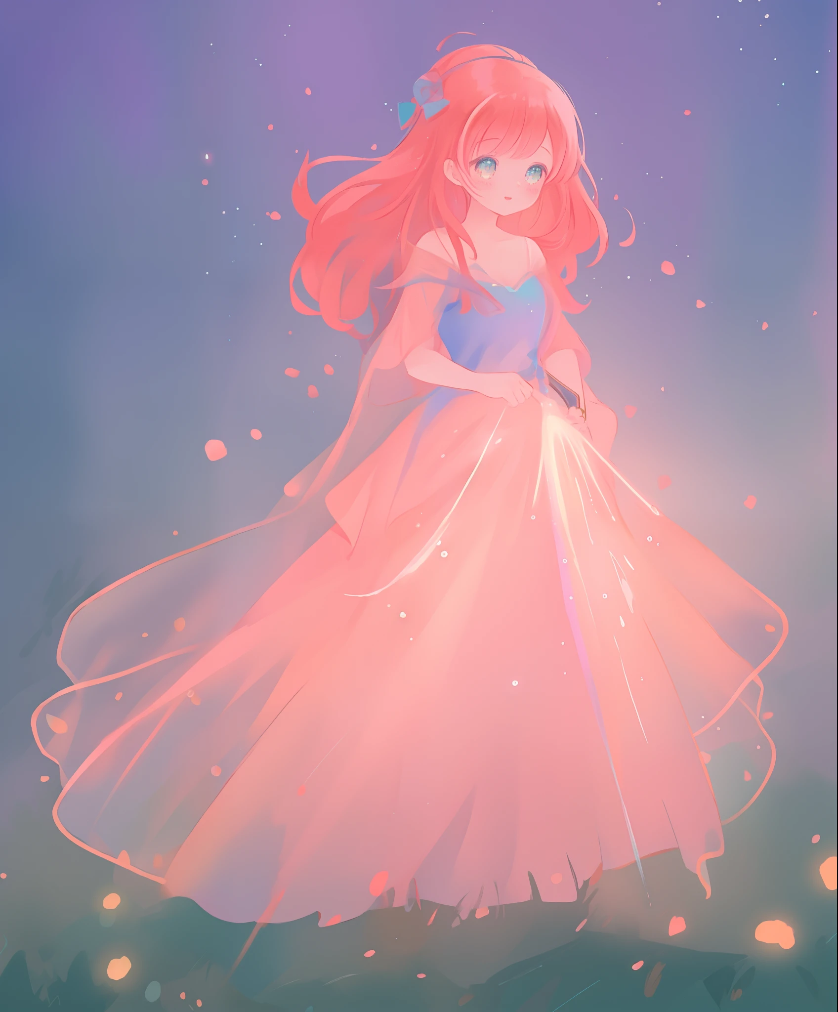 beautiful girl, puffy shimmering layered ballgown, vibrant pastel colors, (colorful), long flowing hair, magical lights, sparkling magical liquid, inspired by Glen Keane, inspired by Lois van Baarle, disney art style, by Lois van Baarle, glowing aura around her, by Glen Keane, jen bartel, glowing lights! digital painting, flowing glowing hair, glowing flowing hair, beautiful digital illustration, fantasia background, whimsical, magical, fantasy, ((masterpiece, best quality)), intricate details, highly detailed, sharp focus, 8k resolution, sparkling detailed eyes, liquid watercolor