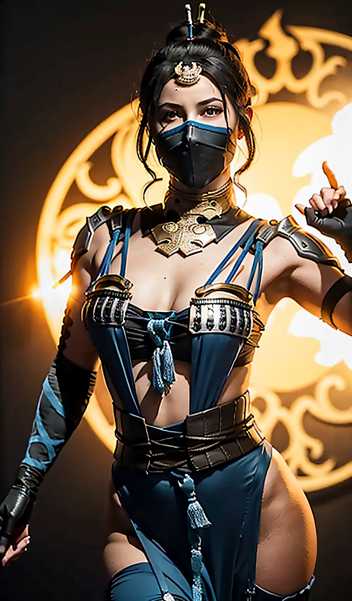 (Foto de alta qualidade, ultra realista, 8k, personagem do jogo MORTAL KOMBAT), Mileena super bela com seu traje roxo, foto tirada de perto, normal hands, dedos detalhados, obra-prima, (realista 8k, foto-realista: 1.37), realista detalhado, 1girl, cabelo longo:1.5, cabelo preto:1.2, olhos vermelhos:1.5, erotic, semi nua, olhos brilhantes, ((mortal kombat mileena)), ninja, armas, kimono, vestido de guerreira ,((mortal kombat)), seios longos grandes, mamas gigantes aparecendo, pose de luta, olhar sereno, templo, meditation, Ninja Mask, cobri sua boca, eyes to the sky, pelos pubianos saindo da calcinha, nudes, xota, micro calcinha enfiado nas partes intimas, pornografia, demonic mask, reflection, o fundo mostra a luz da lua, lua, flor de cerejeira, espadas, corpo quente erotico