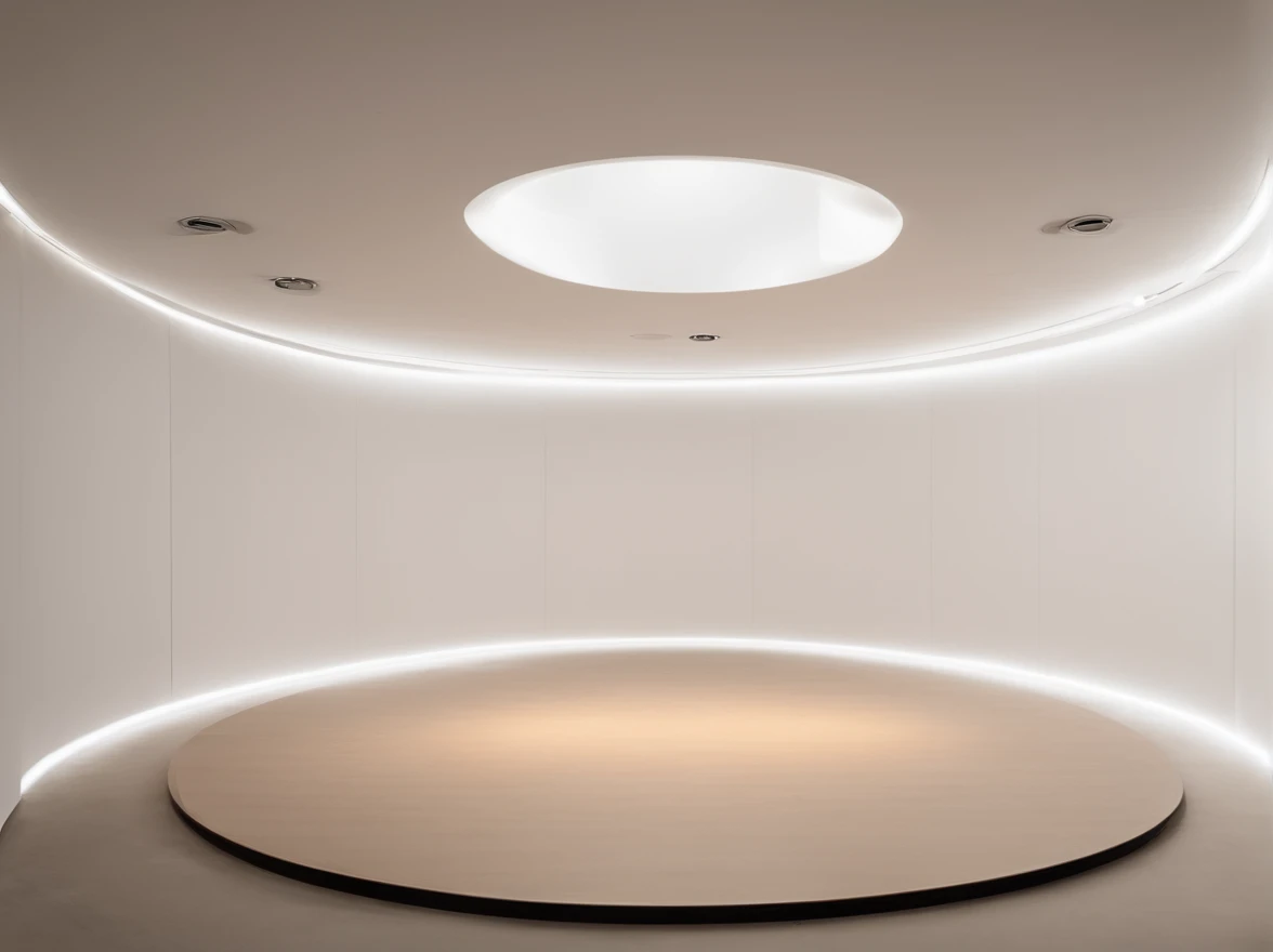 Indoor stage，Front view，up-close，Thick lines