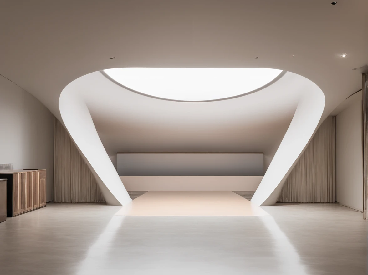 Indoor stage,Front view,up-close,Thick lines