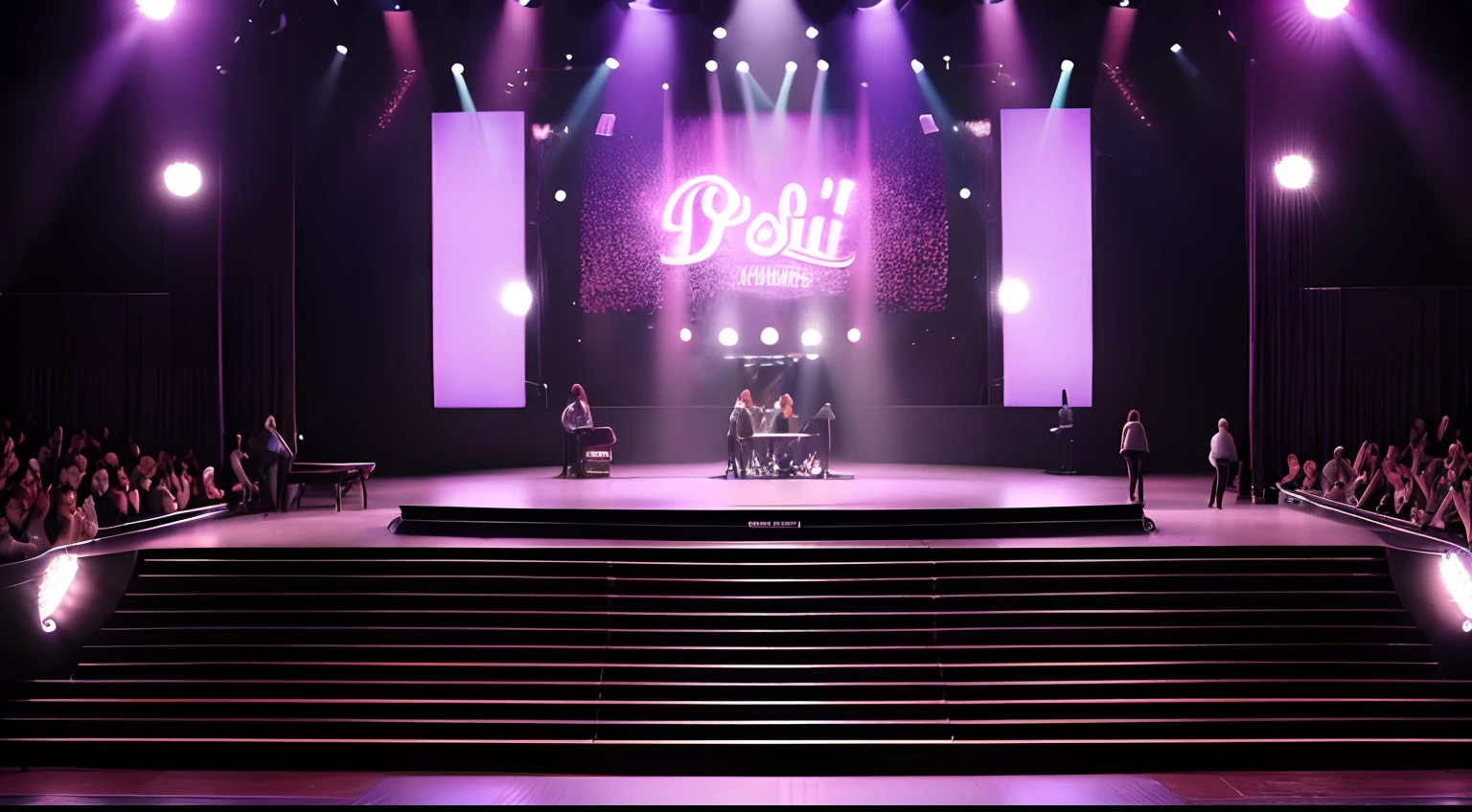Idol stage, (People don't draw:1.4), No person, I don't draw people