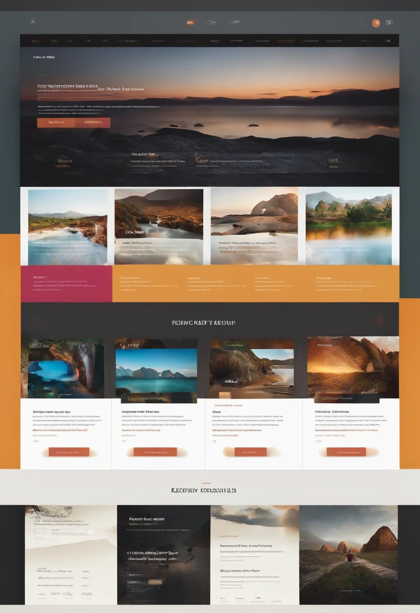 gallery website design UI UX