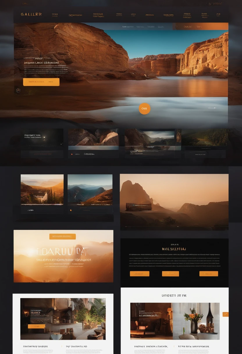 gallery website design UI UX