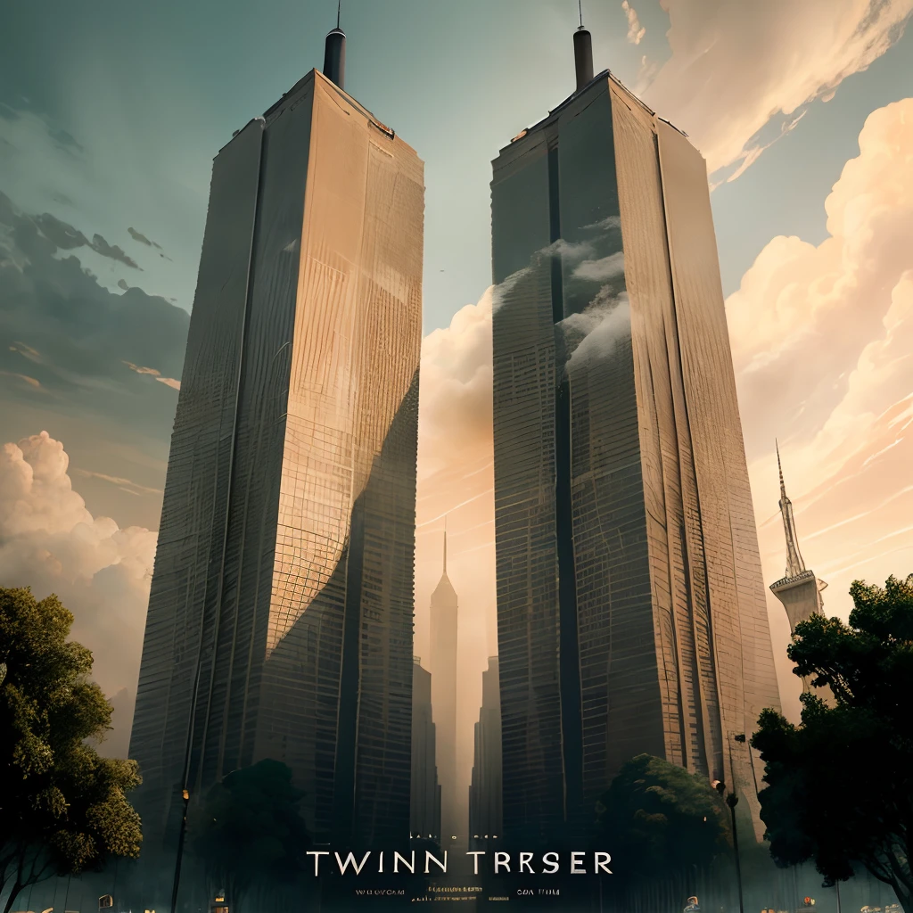 A movie poster about the twin towers created by disney