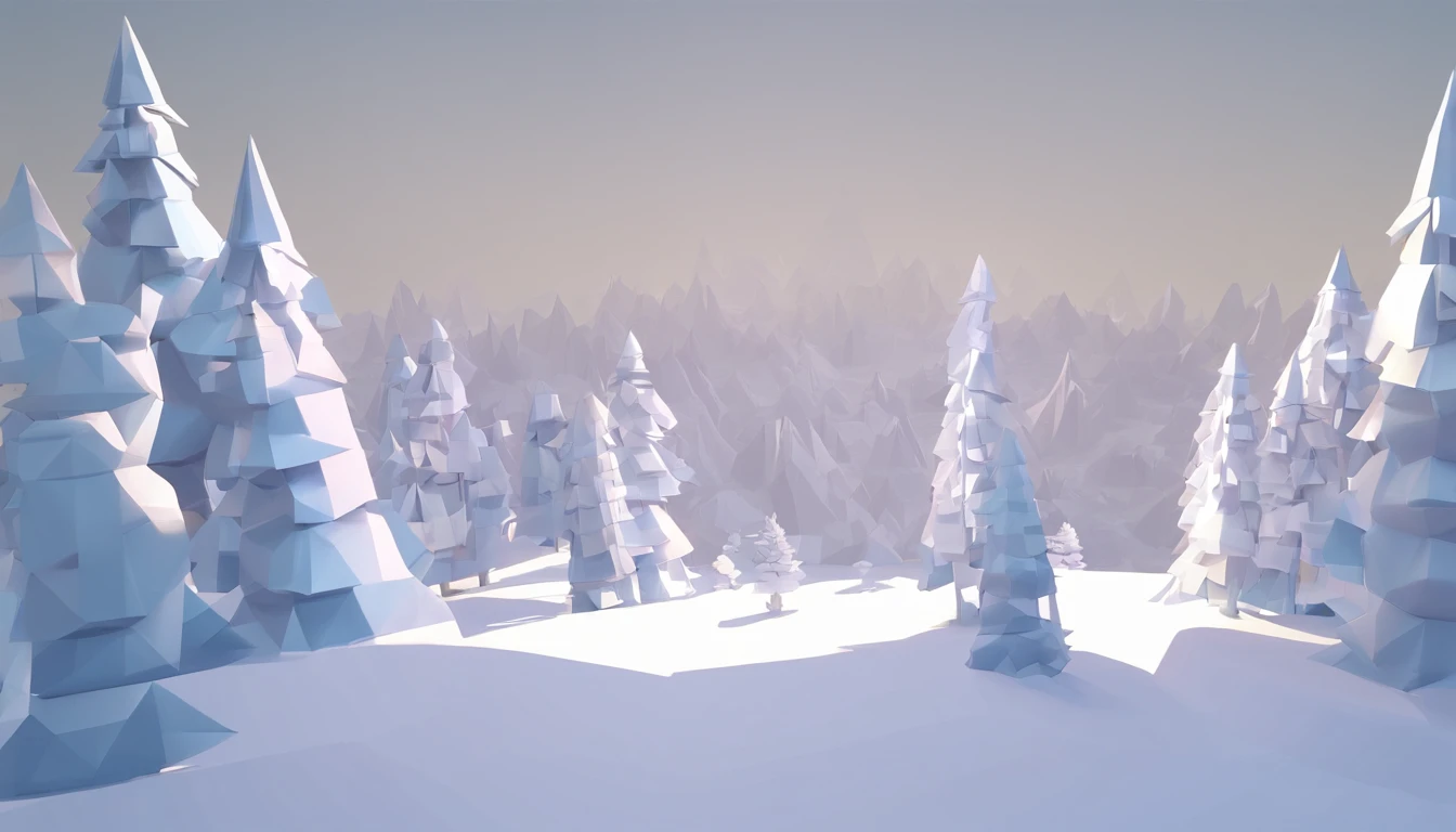 Winter snow forest