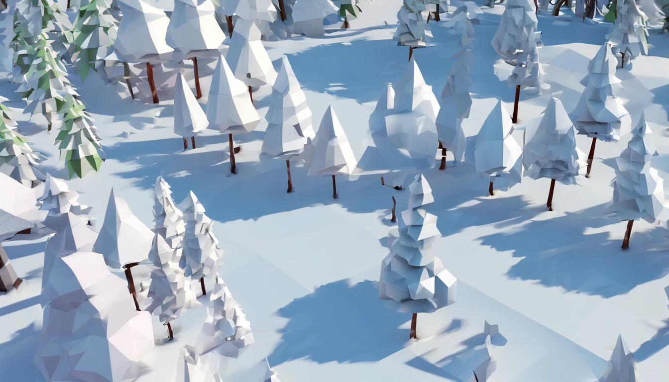 Winter snow forest