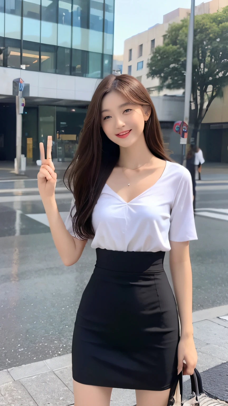 ((Best Quality, 8K, Masterpiece:1.3)), Focus: 1.2, Perfect Body Beauty: 1.4, Buttocks: 1.2, ((Hairstyle Random, Collarbone: 1.2)), (Short Skirt: 1.1) , (Rain, Street:1.3), Highly detailed face and skin texture, Fine eyes, Double eyelids, Whitened skin, Long hair, smile, Long legs: 1.5, Full body: 1.5, Best proportions of four fingers and one thumb, Smiley face, Face texture: 1.3, Sunshine, Summer, collarbone, beautiful eyes, real face, real skin, realistic face, realistic skin, detailed eyes, detailed facial features, detailed clothing features, detailed face, tight fit, tight fit, girl dress random, background office: 1.5, upper body shirt