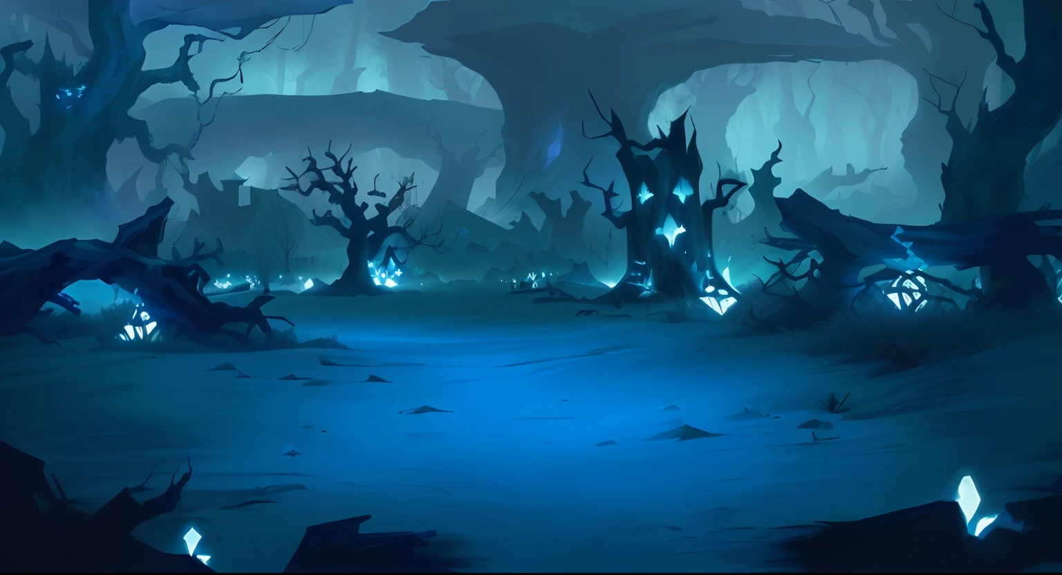in underground cave, Fantastic colors and atmosphere, Colorful concept art, fantasy magic vegetation, Chuanghui Digital Fantasy Art, Whimsical fantasy landscape art, lush alien landscape, Fantastic colors and atmosphere, fantasy painting style, Mysterious and fantastic scenery, Detailed fantasy digital art, fantasy digital painting, fantasy art landscape, fantasy forest landscape