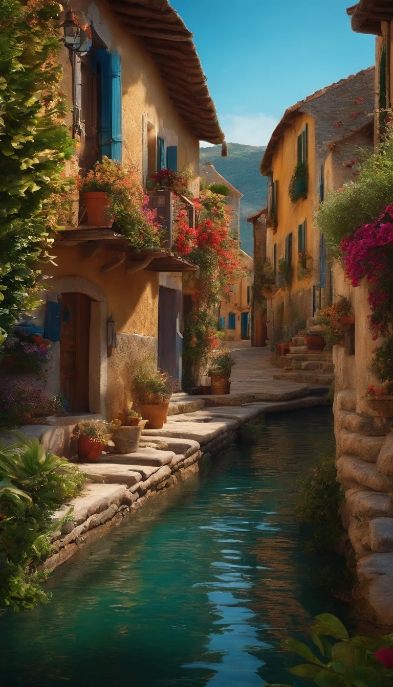 A Small Village by the Sea 8K Cinematic