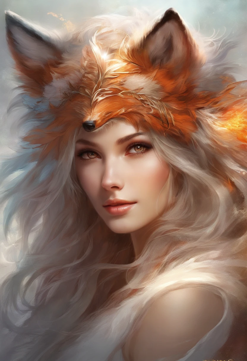 a woman with a fox head and a furry tail, a beautiful fox lady, a beautiful kitsune woman, sexy girl, holo is a wolf girl, very realistic, ultra realistic picture, furry wolf, very very realistic, angiewolf, sexy look at the camera, very very very realistic, hyper realistic fur, highly realistic photo, karol bak uhd