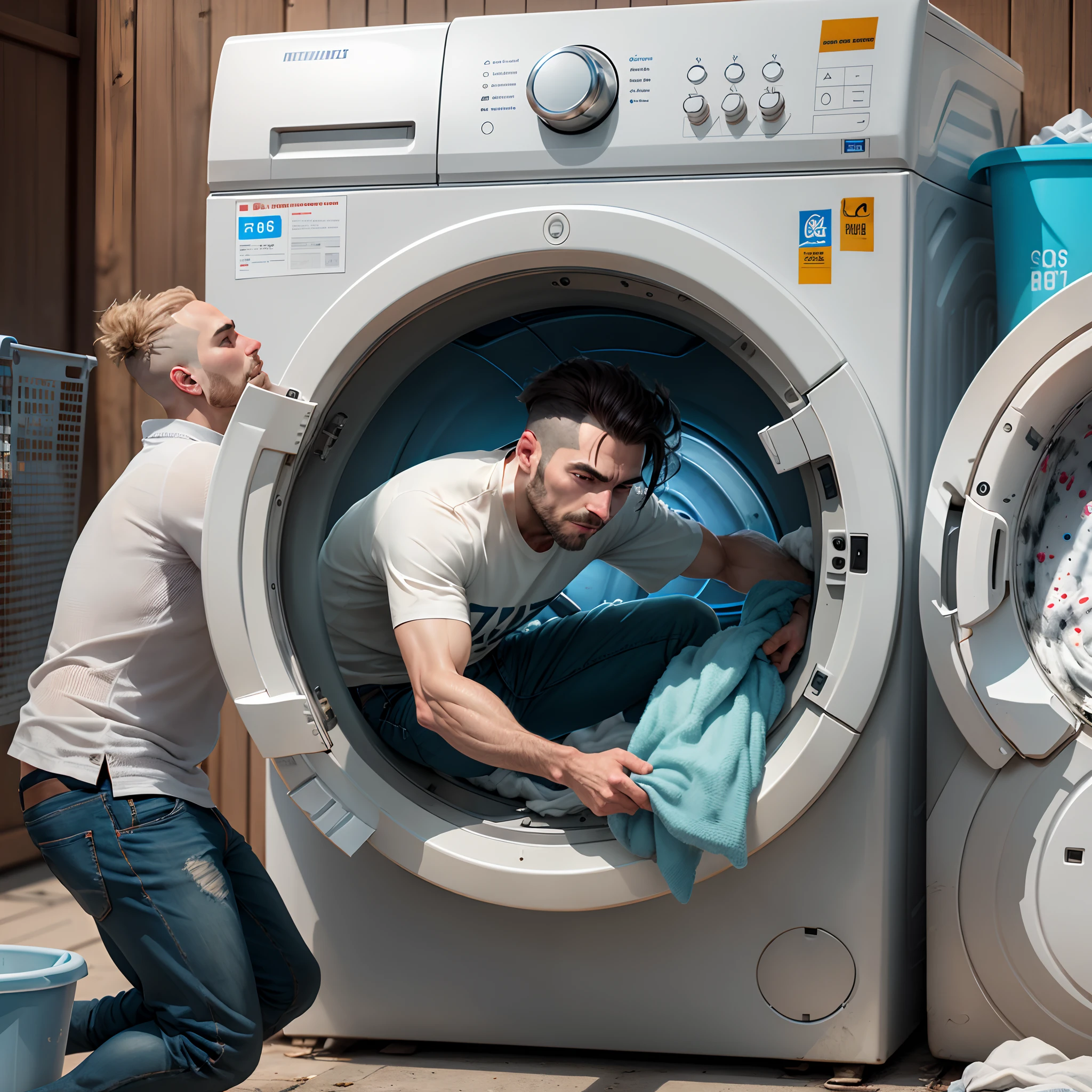 A man who fix washing machine