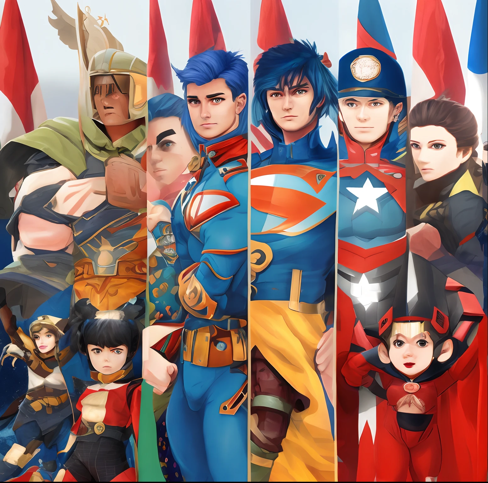 Create me a hero for each country