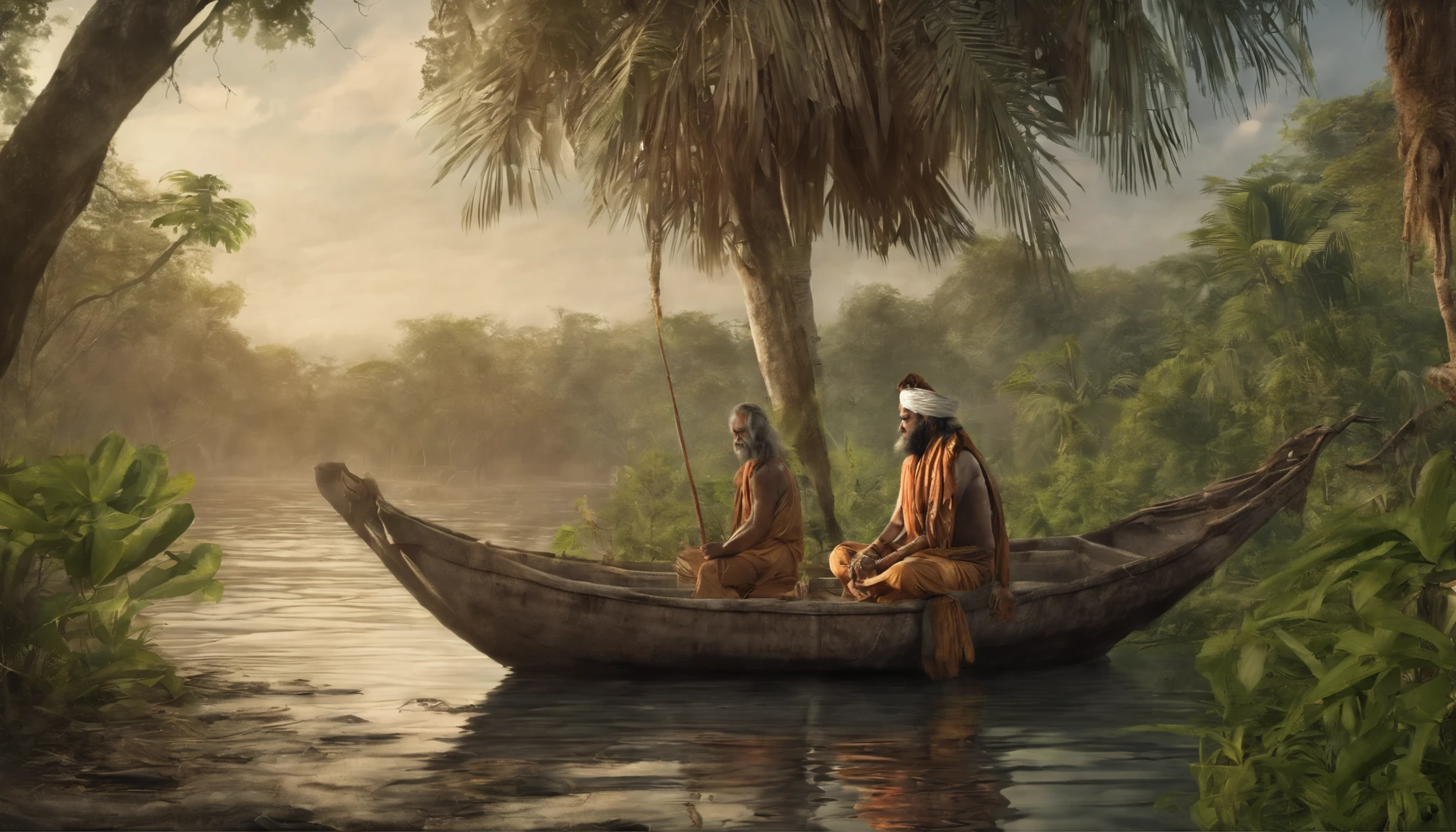Indian, sunderban, sadhu in jungle, best landscape jangle