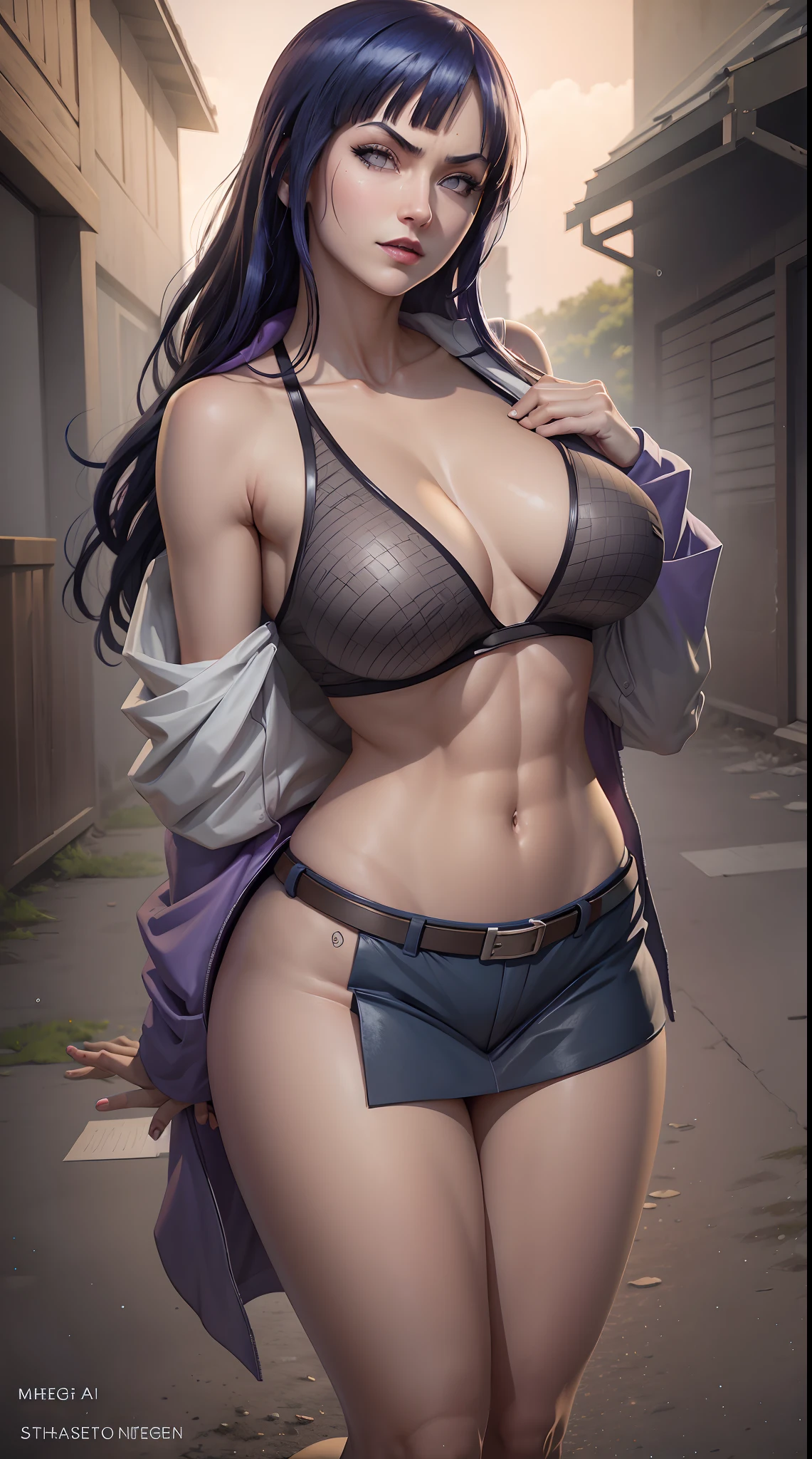 Hinata Hyuga, Tattoo, sexy, bunda Grande, Pernas Grossas, 8k