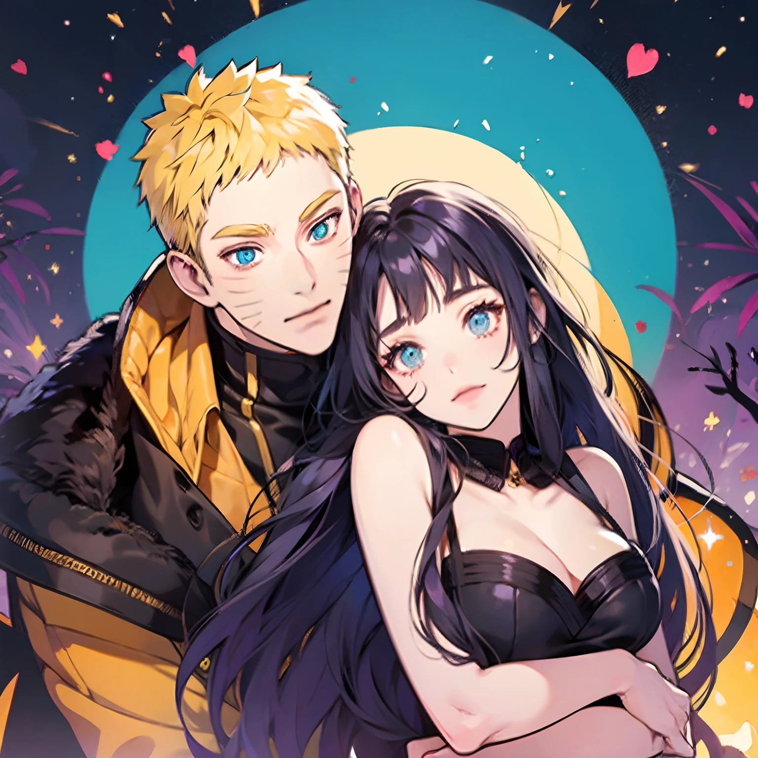 Naruhina, couple, Halloween