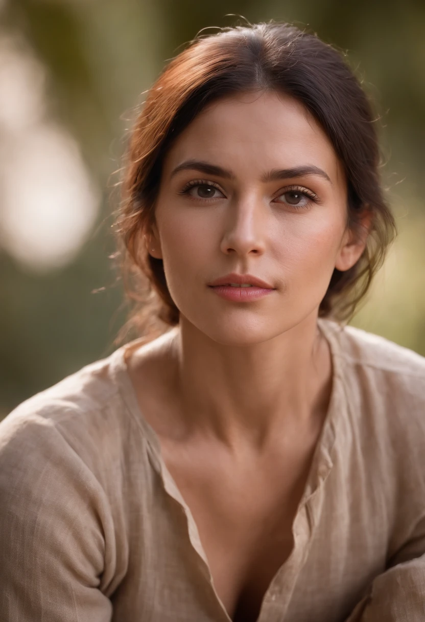 (((a deep reddish wound crosses her left cheek))) tan complexion, man around 35 years old, natural dark hair, wearing linen shirt like Indiana Jones, muscular, rugged, handsome, sunlight in an open Egyptian temple setting, desert sand, ultra sharp focus, realistic shot, rugged archaeologist clothes (scar:1.4)