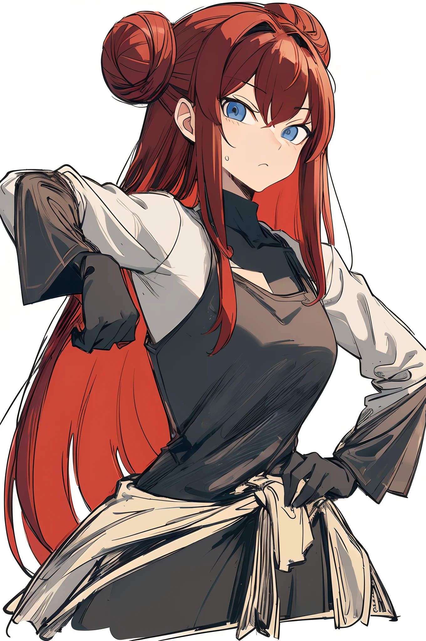 red hair,red eyes