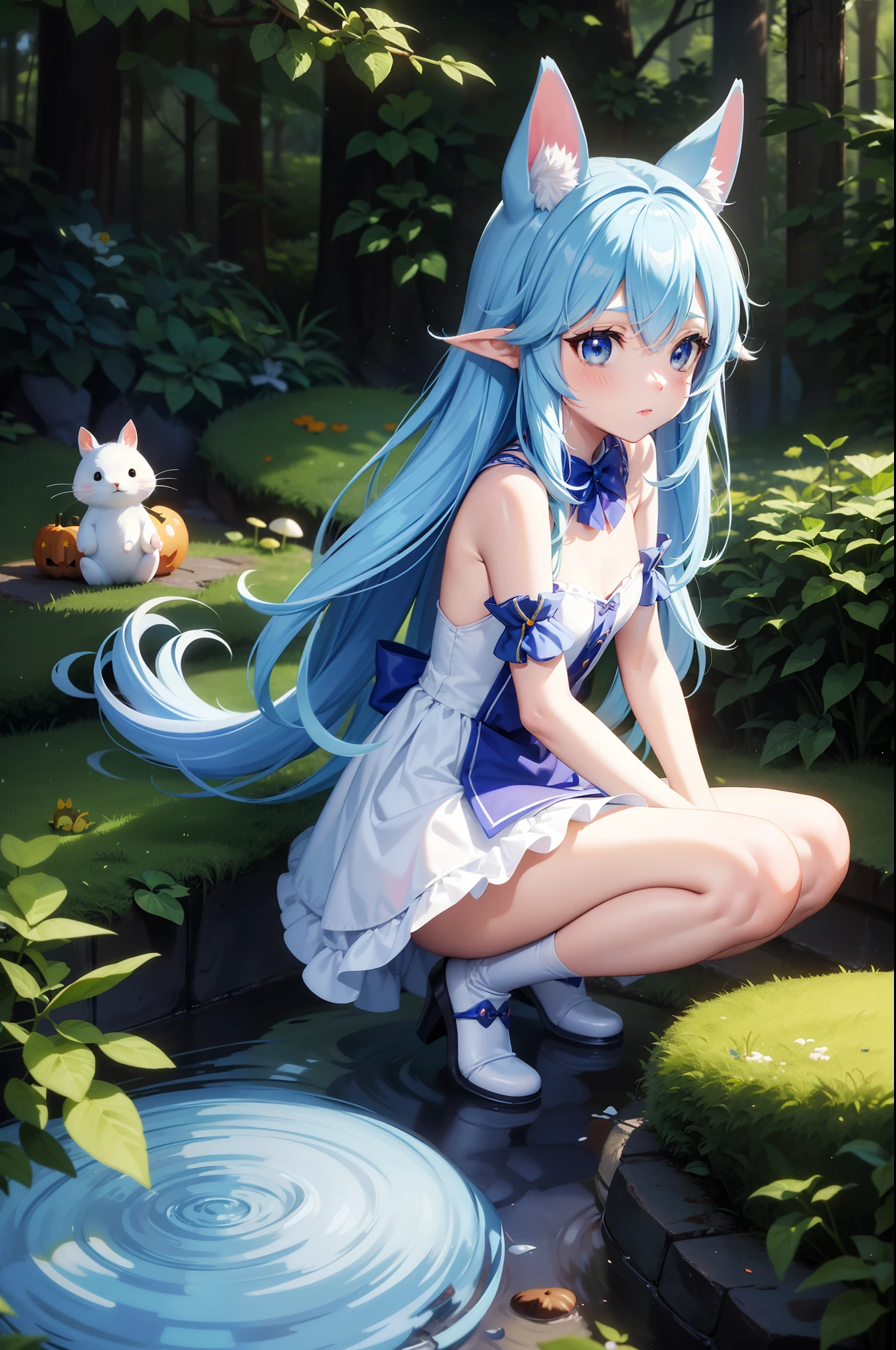 (best quality,highres),cute little innocent pure fairy with transparent wings,white mini dress,sleeping,rape,ass view,pussy view,thick thighs,long light blue hair,laying on the grass,laying on belly,not smiling,ultra-detailed,portraits,vivid colors,painting-like,soft lighting, cumshot, dick, penis