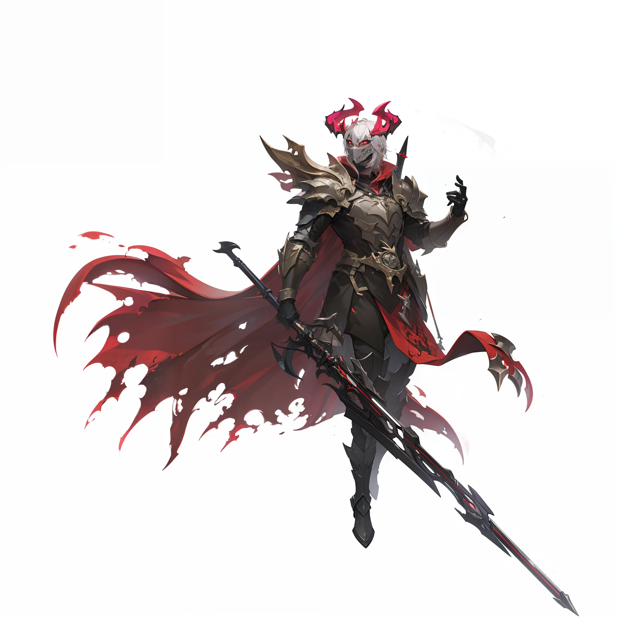 cavaleiro, demon face, armadura ,4k
