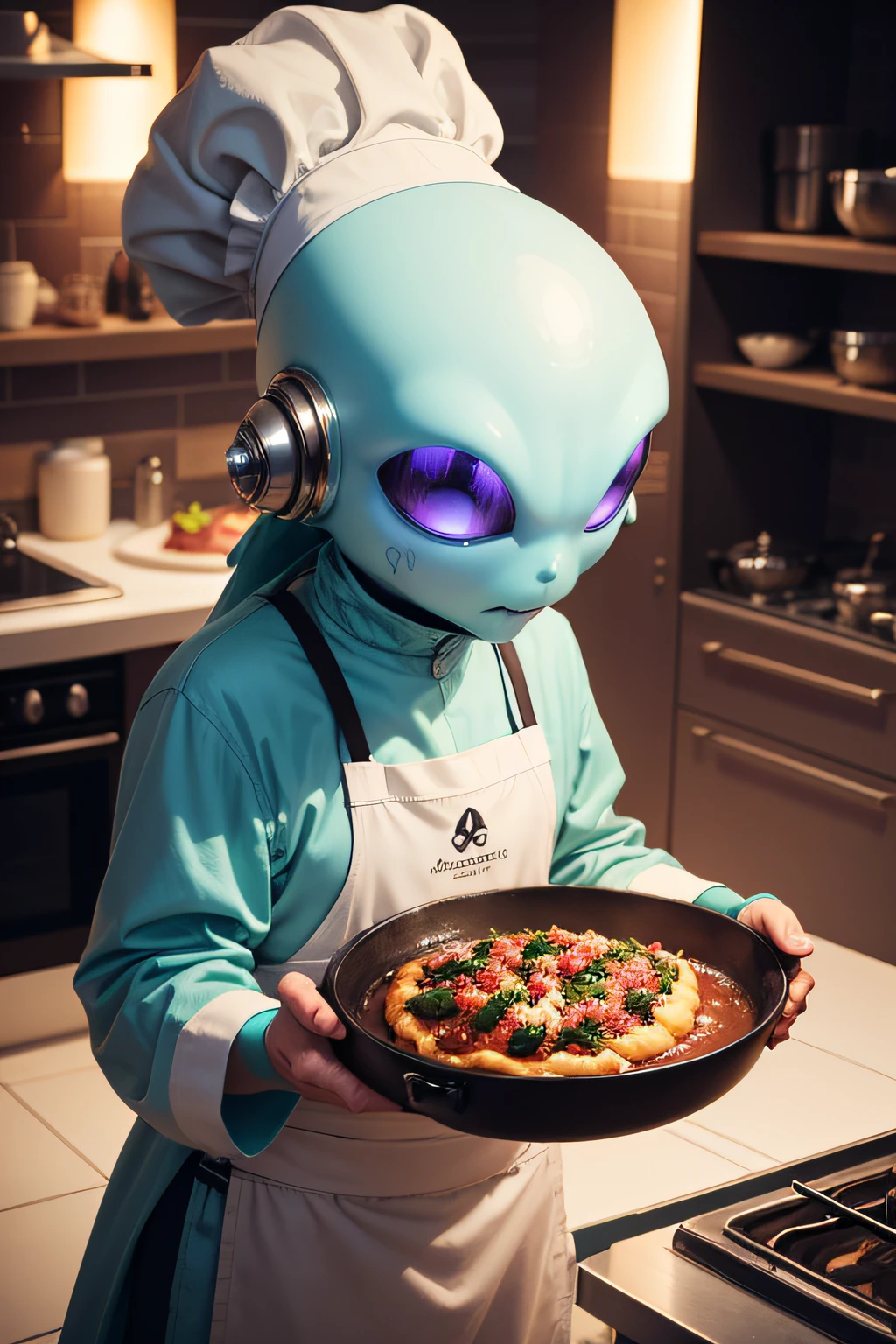 A magnificent alien chef who prepares extraterrestrial recipes