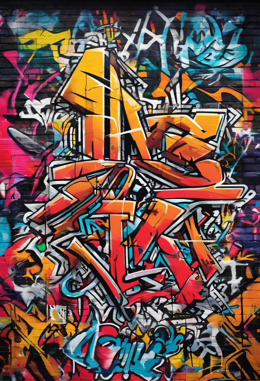 Graffiti, 「mondo」The word,The whole picture, hight resolution、highly contrast,Black Flag