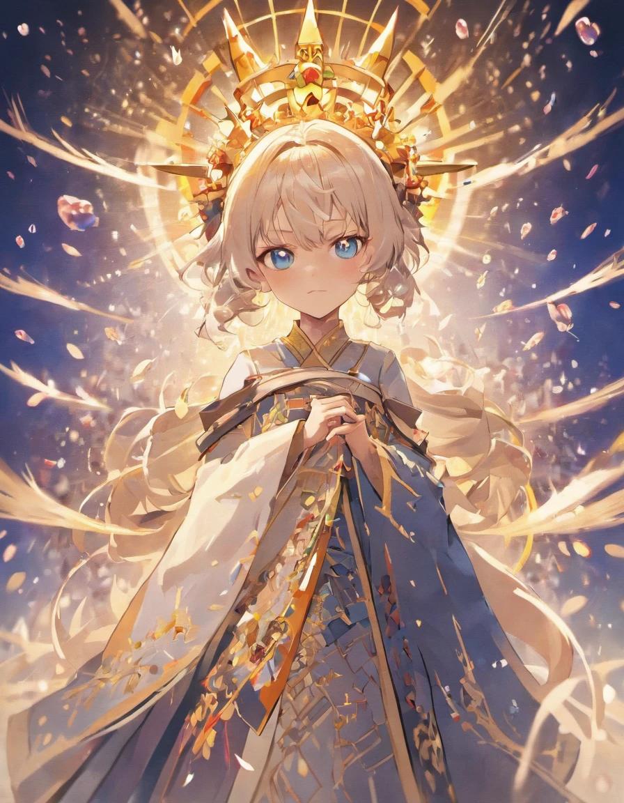 Blue Eyes,Confucianism,Full body like,Crown of white hair,Detailed hairpins,Sharp eyes,byself,Look ahead,Plum blossom background,High-contrast colors,Extremely realistic,8K Ultra Clear,Long gun in hand,Beautiful,Ray traching,Vivid colors,The yellow silk tabernacle has been erected,Men standing on either side,Where the parade passes,Scatter snowflakes all over the ground。