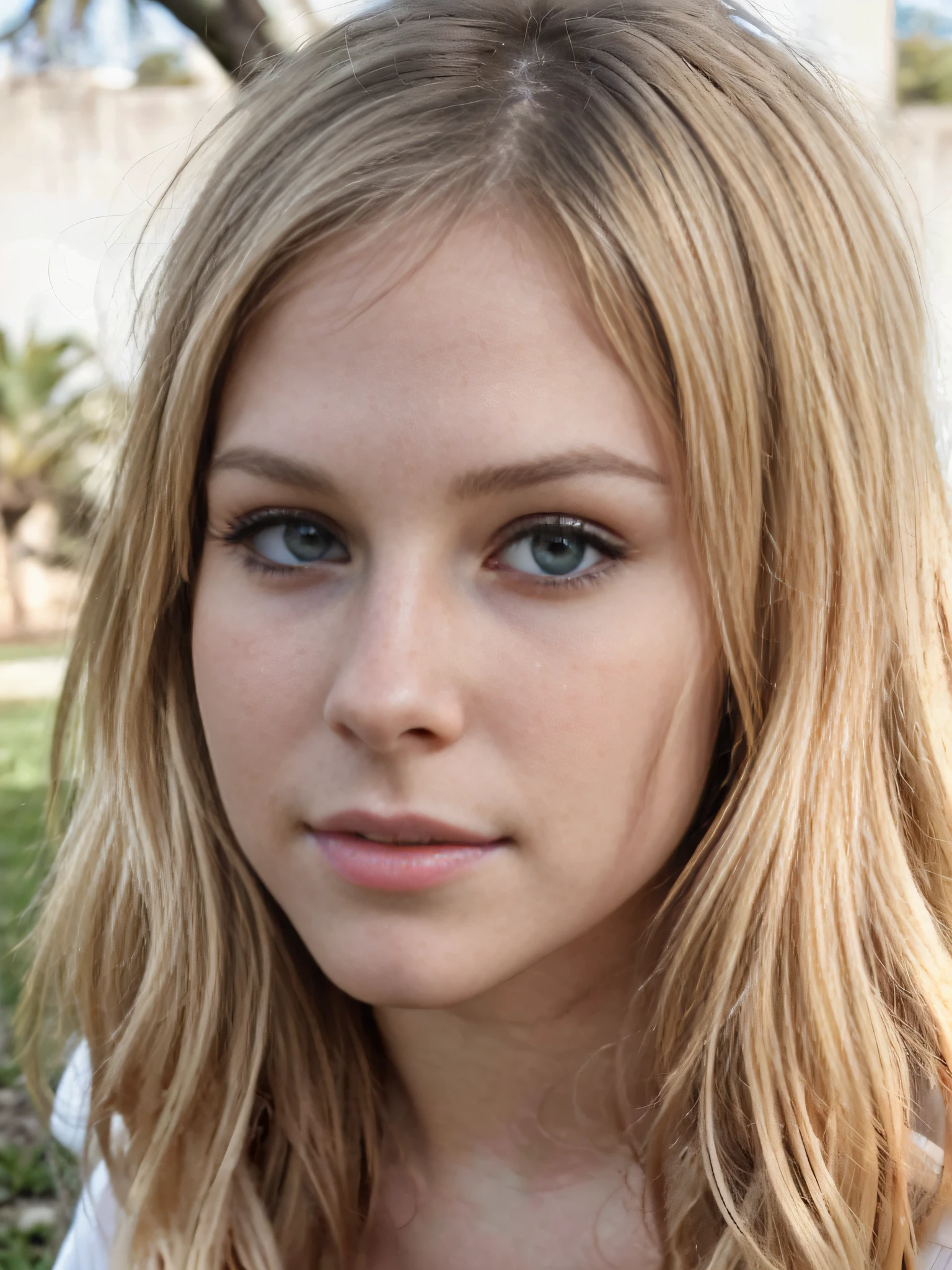 (tween, petite, young cute ************ blonde girl kneeling down on grass, wearing a dress, massive cleavage, huge breasts),
(from high angle shot), (eyes looked up:1.3), (seen from straight above:1.3)，close up half body shot, stunning closeupheadshot, neck zoomed in, close up bust shot, centered shoulders up view, 

(masterpiece:1.3), (8k resolution, photorealistic, RAW photo, best quality: 1.4), Sharp focus: 1.2,

(complete good curvie body), hourglass body type, perfect body type,

Highly detailed face and skin texture,  Detailed eyes, beautiful face, beautiful hairstyle, realistic eyes, beautiful detailed eyes, (realistic skin), attractive, ultra high res, ultra realistic, highly detailed, (detailed face:1.2), (looking at viewer), 

detailed fingers, (extremely detailed eyes and face), (beautiful detailed nose), beautiful detailed thigh, (beautiful detailed eyes), (complete good curvie body), perfect body type, (wide hips), voluptous

(solo focus), cheerful, happy, tempting lips, earrings, avril lavigne, hayley williams, gyaru