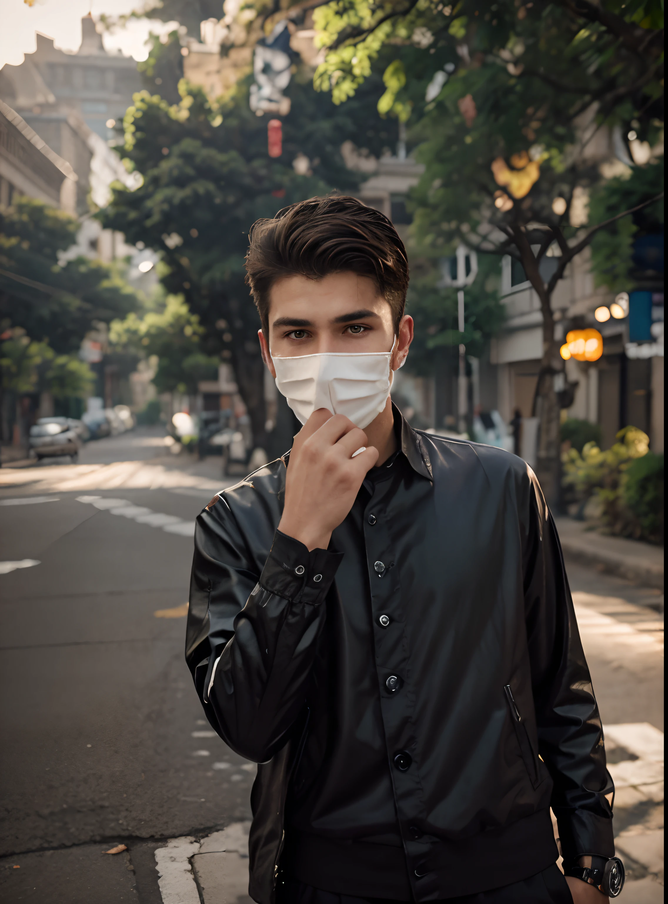 Change background cyperpunk handsome boy realistic.face.8k ultra realistic