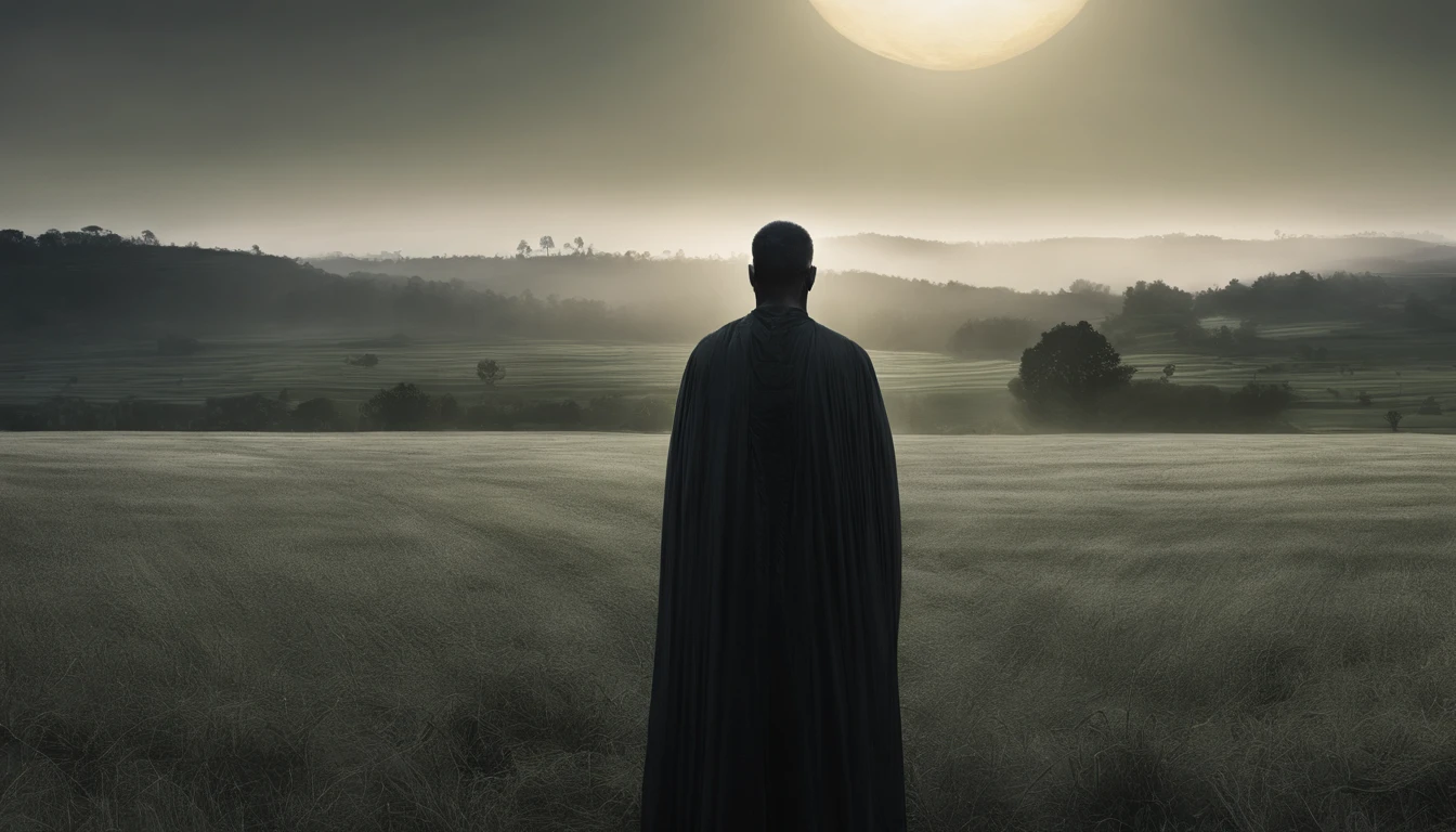 a white path in the middle of a multicolored field, ((((giant sun)))),Rolling green grass, ((Tai chi)),,an ultrafine detailed painting by Daren Bader, shutterstock contest winner, neo-romanticism, soft mist, made of mist, deviantart,Fujifilm XT3,by Steve McCurry, by Alessio Albi, by Lee Jeffries, by Herb Ritts, by Jeremy Man,long shot, clean, wide view, commercial photography