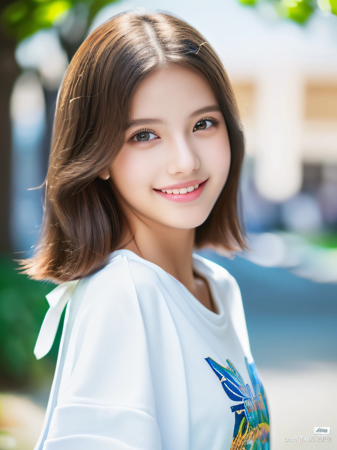 (full body),1 girl,high school student,plain white t-shirt,light smile,
master piece,8k,(master piece,ultra high resolution:1.5),(master piece,photorealistic:1.5),(master piece,best quality,ultra detailed:1.5) master piece,detailed eyes,master piece,detailed face,