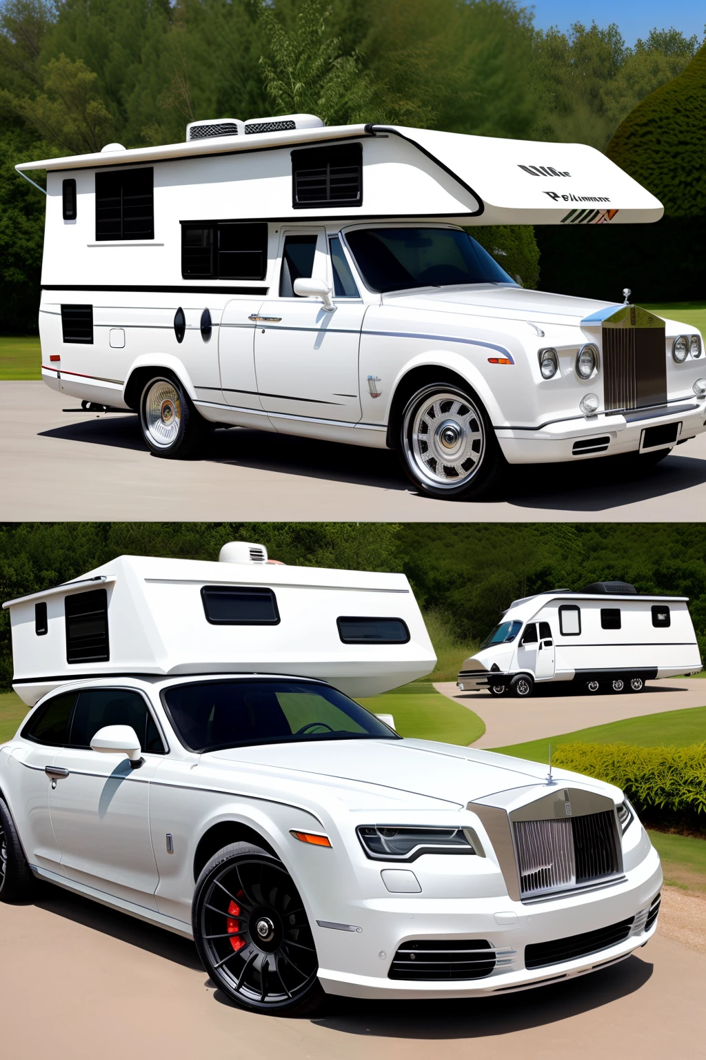 Rolls-Roycephantom+carrera4gts+camper+colorful+longbody