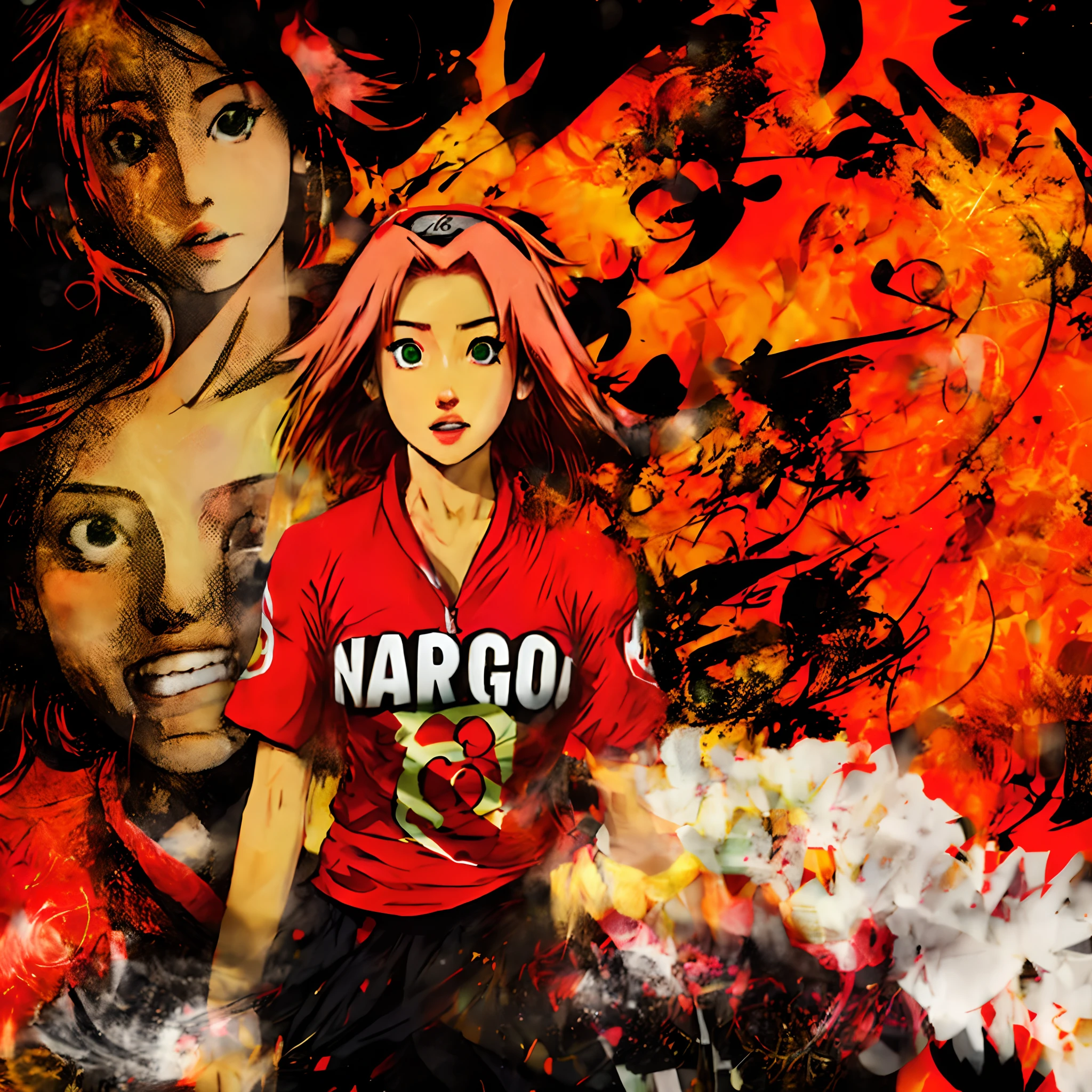Naruto with the flamengo shirt