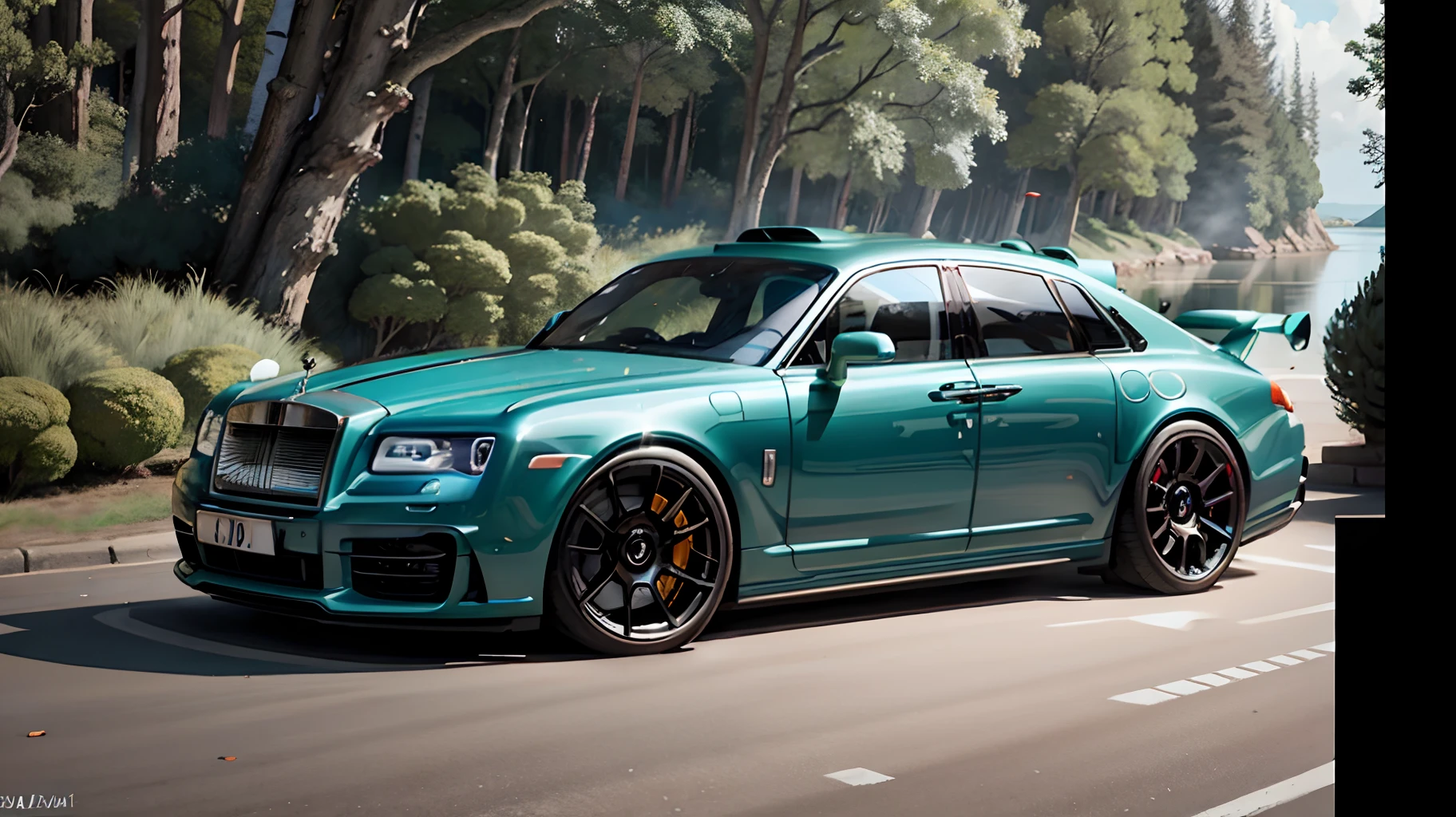 Rolls-Royce Phantom+Colorful+camper+longbody+Porsche Carrera 4GTS