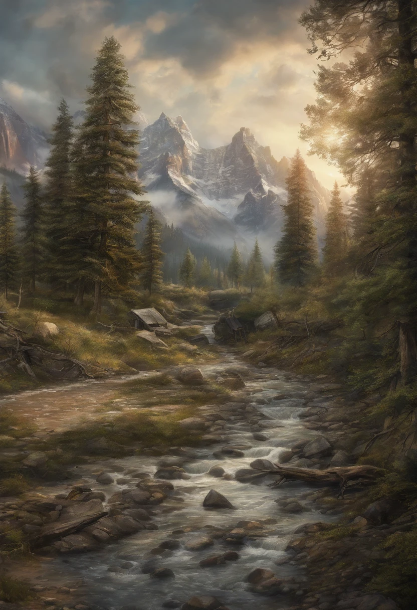 Authentic landscape painting