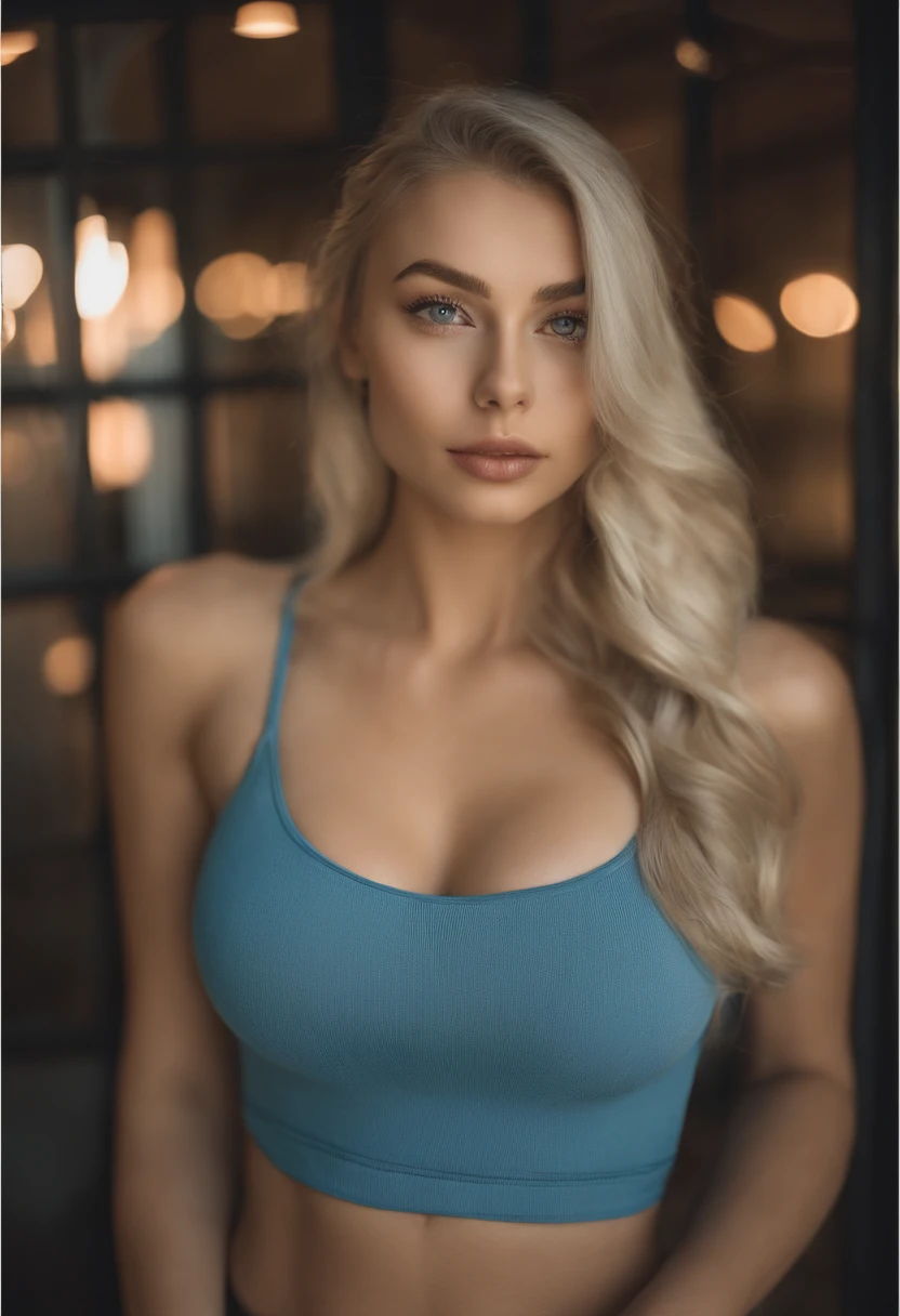 Woman with matching tank top and panties, Sexy girl with blue eyes, portrait sophie mudd, Portrait de Corinna Kopf, blonde hair and large eyes, Selfie einer jungen Frau, ohne Make-up, Natural makeup, Blick direkt in die Kamera, Gesicht mit Artgram, dezentes Make-up, Great full body photo, im Club, big boobs, Blon