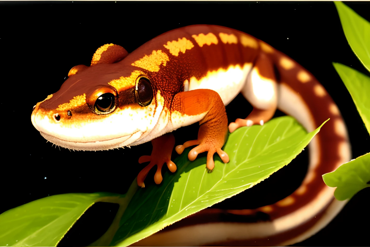 Man Scout Head Of Salamander Animal