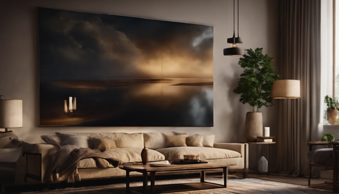 Living Room, Hanging Paintings, Abstract art