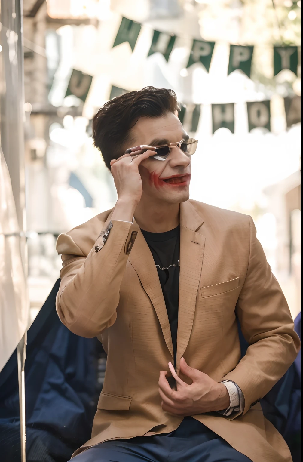 (8k, RAW photo, best quality, masterpiece:1.2), ultra detailed, official art, photo-realistic:1.37, upper body shot, DC
Joker, film grain, pose
