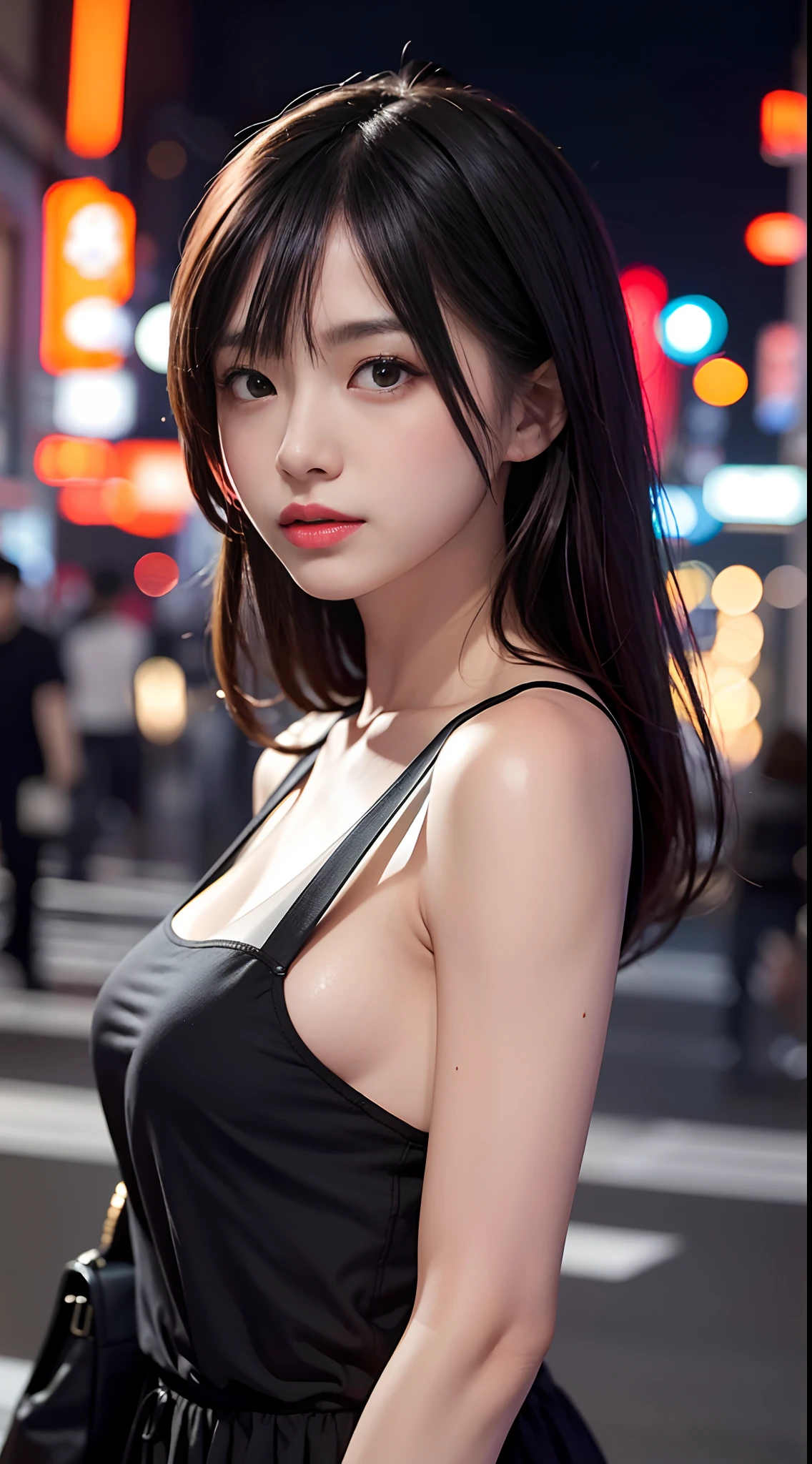 v-neck sweater:1.4