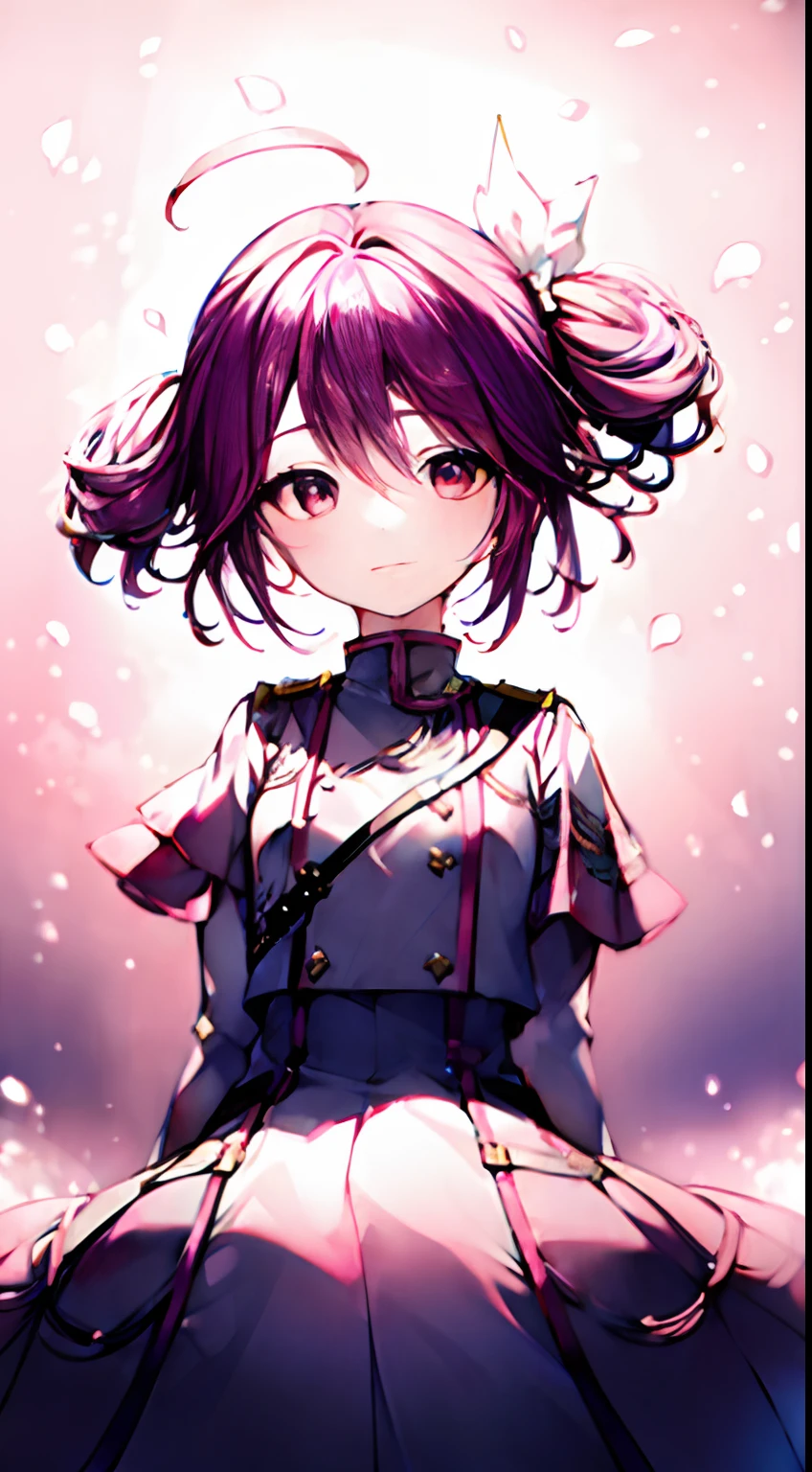 1girl in,flower, Lisianthus ,in the style of light pink and light azure, dreamy and romantic compositions, Pale pink, ethereal foliage, playful arrangement,Fantasy, High contrast, Ink strokes, explosions, over exposure, Purple and red tone impression , negative space,