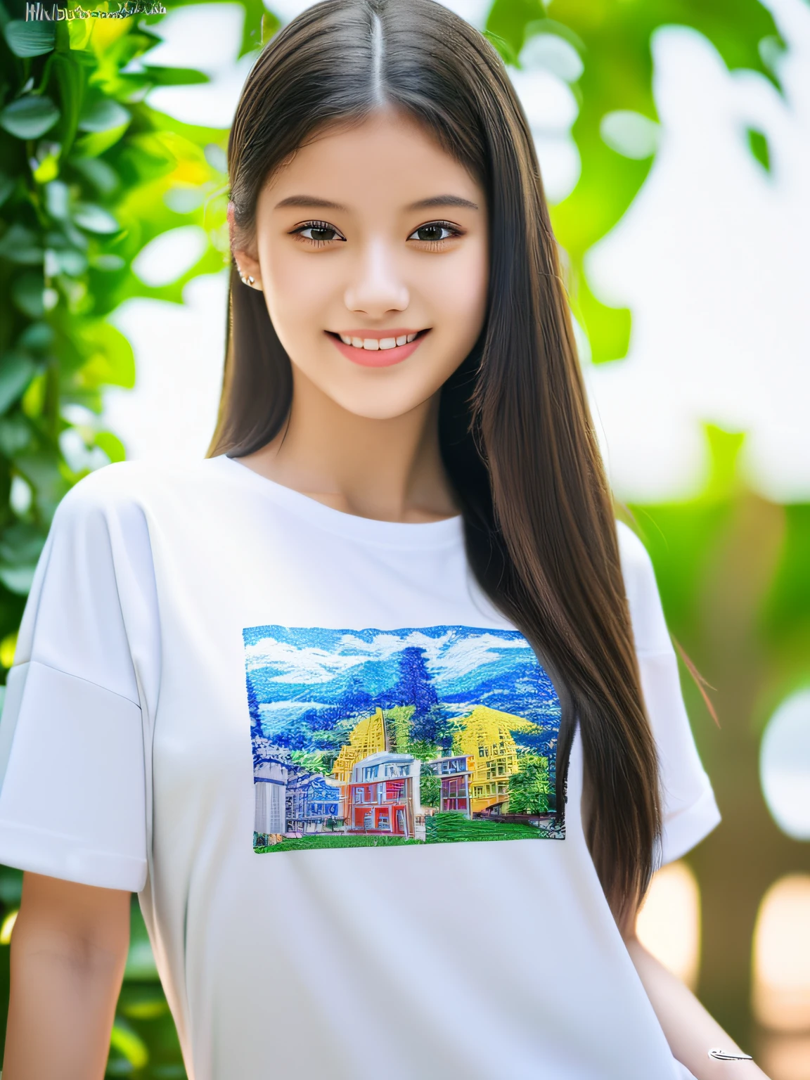 (full body),1 girl,high school student,(plain white t-shirt:1.3),light smile,
master piece,8k,(master piece,ultra high resolution:1.5),(master piece,photorealistic:1.5),(master piece,best quality,ultra detailed:1.5) master piece,detailed eyes,master piece,detailed face,