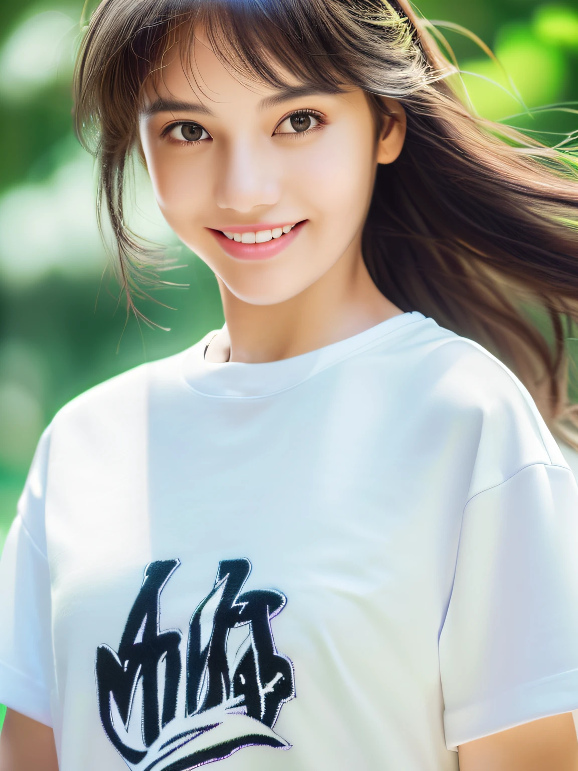 (full body),1 girl,high school student,(plain white t-shirt:1.4),light smile,
master piece,8k,(master piece,ultra high resolution:1.5),(master piece,photorealistic:1.5),(master piece,best quality,ultra detailed:1.5) master piece,detailed eyes,master piece,detailed face,