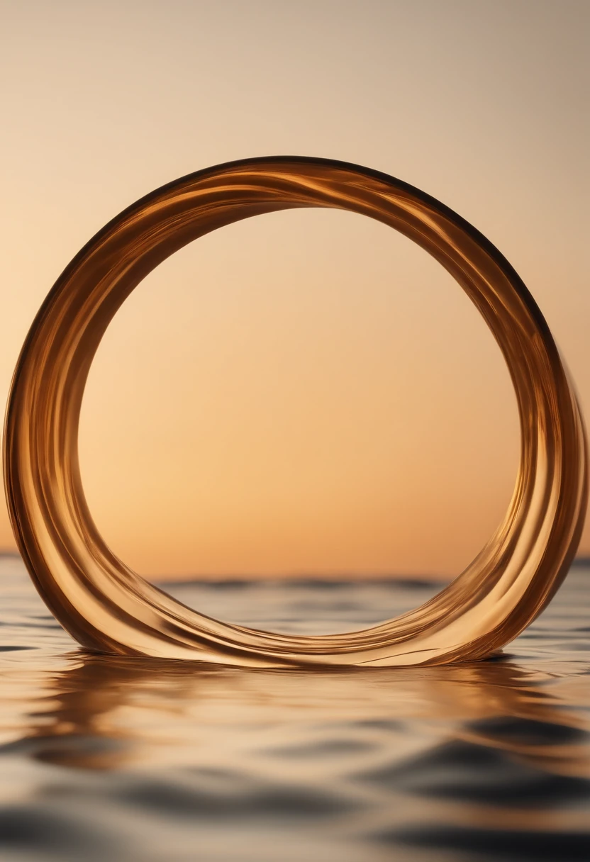 Product photography, A round flatpodium inspired by nature, minimaliststyle, warm fragrance, dream like hazy atmosphere,quiet water ripples,naturallight, high quality, Ultra HD 32K UHD