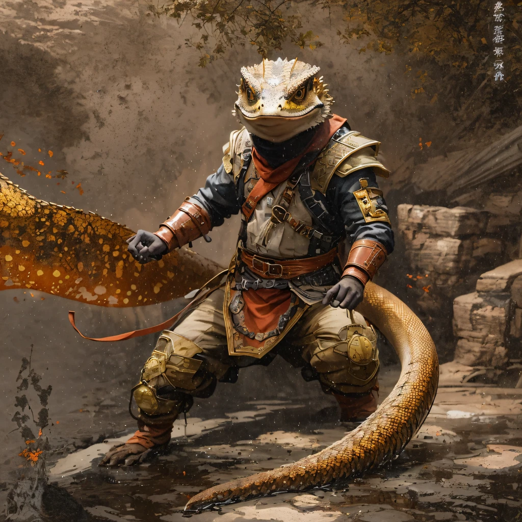 Rust monitor lizard 32K，Red and White Immortal Demon Realm, Chance encounter with Liu Hanshu, He saw in him his former self, It was decided to take him as an apprentice, Teach him how to protect himself, But because of the Tibetan star map, Phoenix and the Liu family、The Jade Sword Sect establishes relationships, It opens with the death of Liu Hanshu, Qin Yu embarked on the road of confrontation with a strong enemy, Working hard, Make yourself stronger, Stick to your own core path of justice, （Rust monitor lizard）eyes filled with angry，The red and white nine-tailed fox clenched its fists，Rush up，Deliver a fatal blow to your opponent，full bodyesbian，Full body copper monitor lizard mage 32K（Masterpiece Canyon Ultra HD）Rust monitor lizard phoenix（canyons）Climb the streets， The scene of the explosion（rust）， （Rust monitor lizard）， Rust monitor lizard's angry fighting stance， looking at the ground， Batik linen bandana， Chinese red and white pattern long-sleeved garment， Canyon red-white-copper monitor lizard（Abstract propylene splash：1.2）Red White（realisticlying：1.4），Black color hair，Rust monitor lizard details， RAW photogr， Sharp Re， Nikon D850 Film Stock Photo by Jefferies Lee 4 Kodak Portra 400 Camera F1.6 shots, Rich colors, ultra-realistic vivid textures, Dramatic lighting, Unreal Engine Art Station Trend, cinestir 800，Red and white fog,（（（Jungle Canyon）））The wounded lined up in the streets（vale）Climb the streets，Movie master real-time image quality（tmasterpiece，k hd，hyper HD，32K） （Linen batik scarf）， Combat posture， looking at the ground， Linen bandana， Rust long-sleeved clothing， Morning rust monitor lizard（Abstract gouache splash：1.2）， Dark clouds lightning background，sprinkling