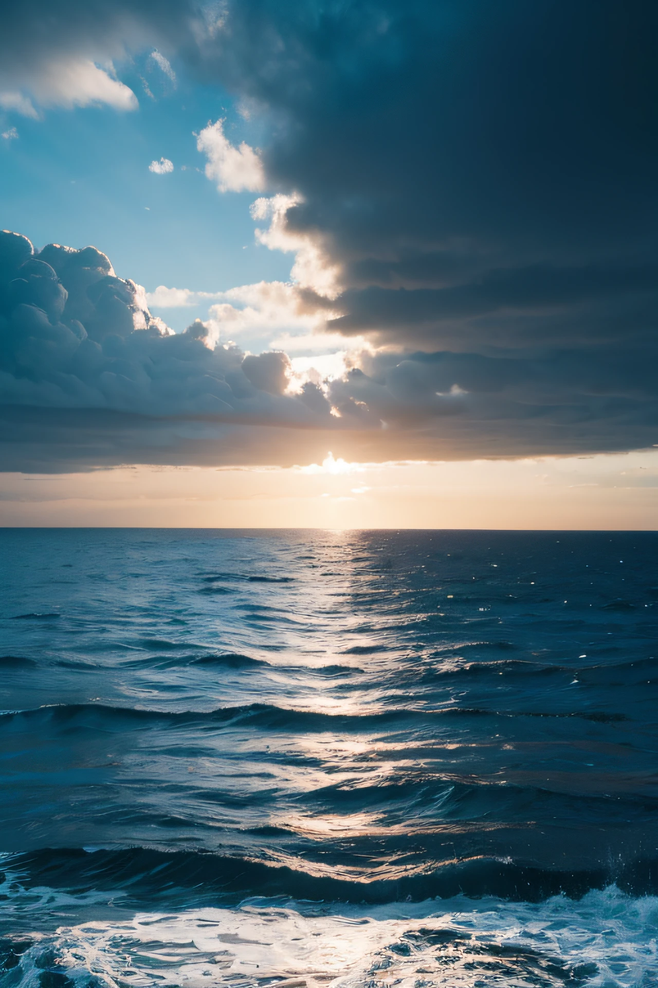 The sea is divided,The sea is cut in half