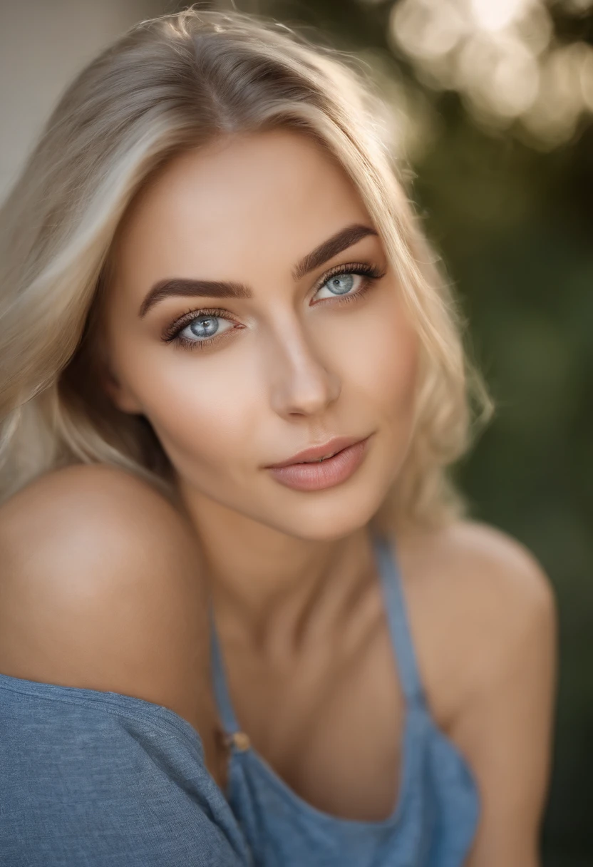 Frau mit jeans und tanktop, Sexy girl with blue eyes, portrait sophie mudd, Portrait de Corinna Kopf, blonde hair and large eyes, Selfie einer jungen Frau, ohne Make-up, Natural makeup, Blick direkt in die Kamera, Gesicht mit Artgram, dezentes Make-up, Great full body photo, im Club, big boobs, Blon