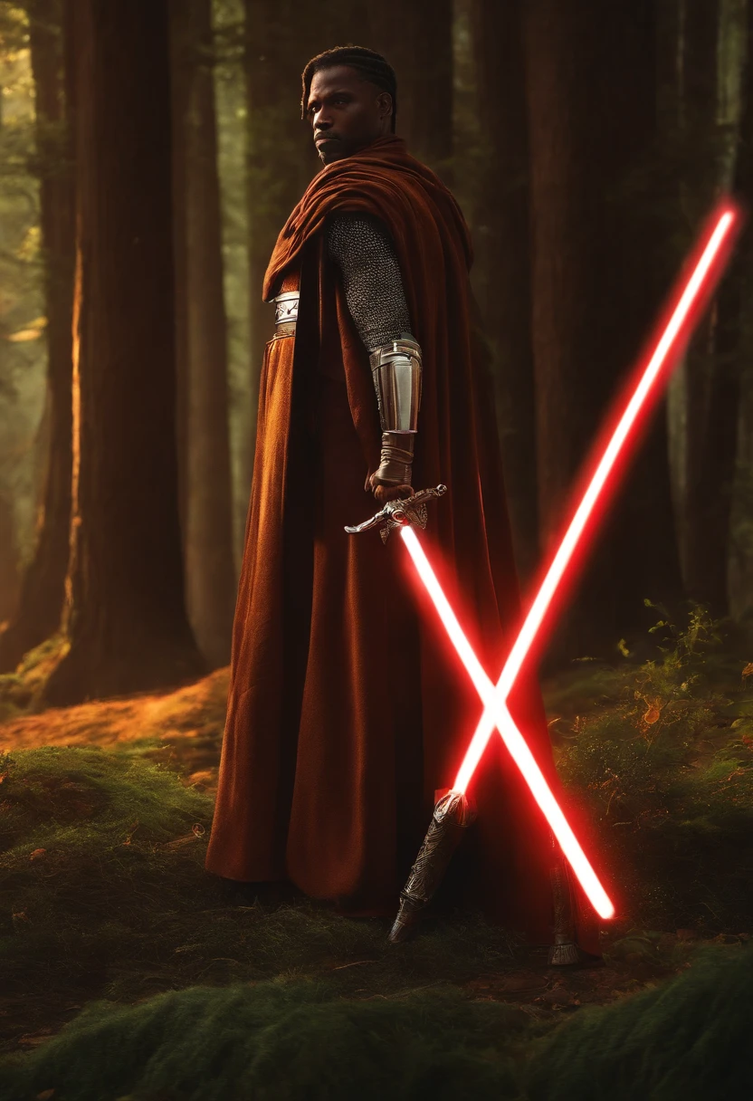 Homem cavaleiro jedi